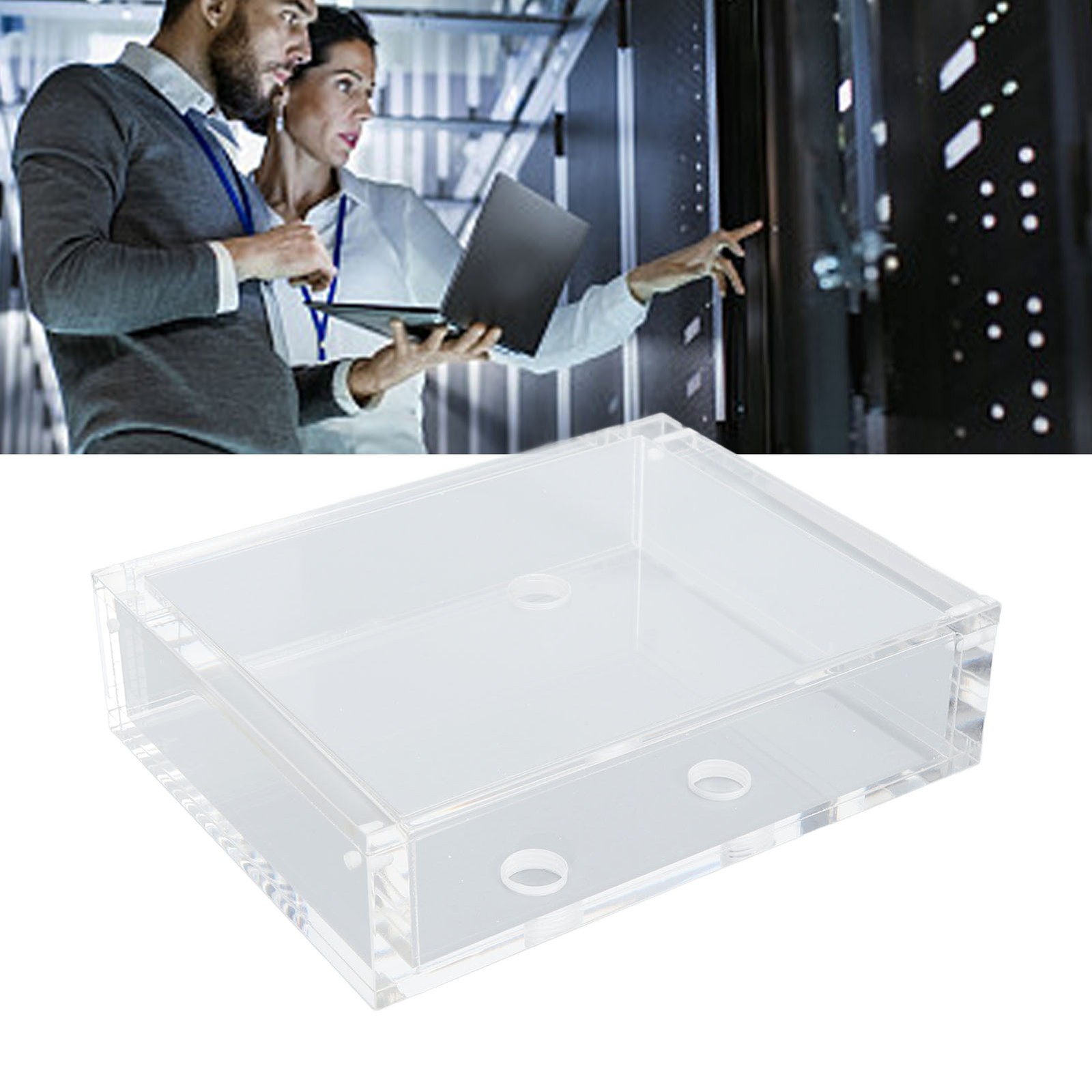 Computer Water Cooling Reservoir Rectangle Transparent Acrylic PC Water Coo JCAF