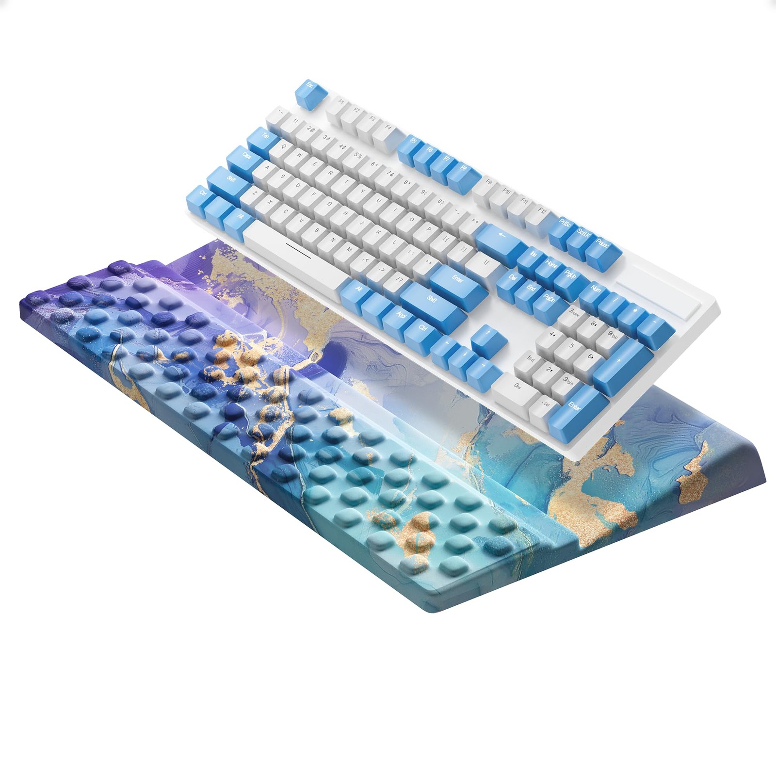 1 PC Ergonomic Acrylic Keyboard Stand Tilt Riser Holder Wrist Rest Support