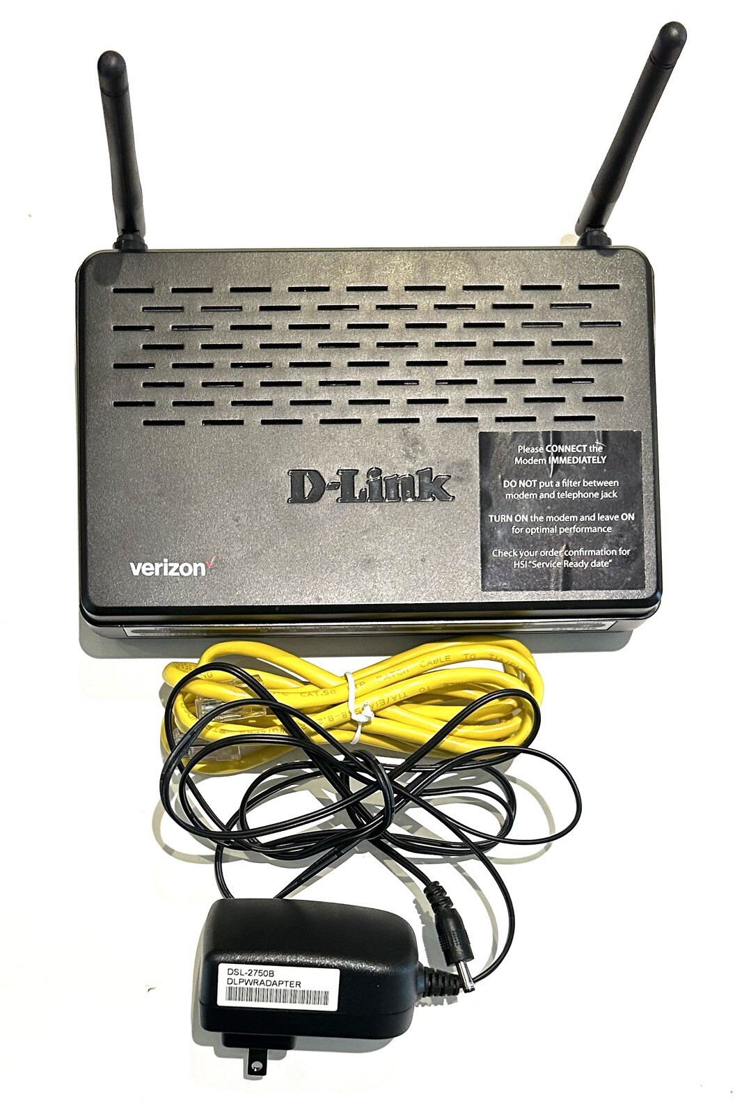Verizon D-Link DSL-2750B  4-Port Wireless Router-Preowned