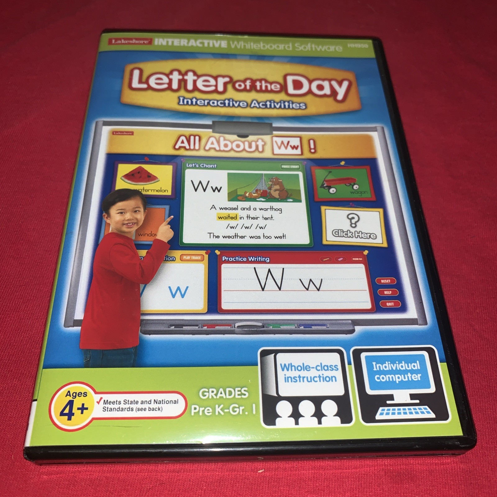 Lakeshore Interactive Whiteboard Software: Letter Of The Day -All About W PC/MAC