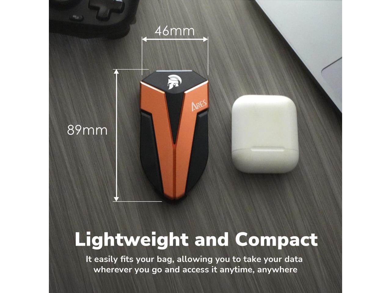 2TB External SSD, USB 3.2 Gen 2x2 Type-C Portable SSD, Up to 1600/1500 DATO