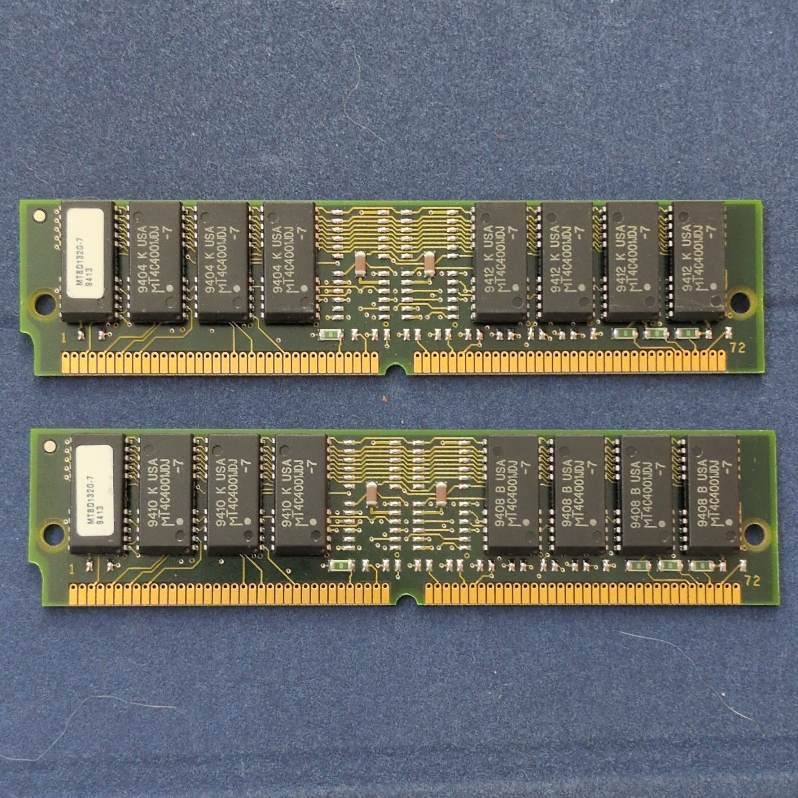 8MB (2x4MB) 72-Pin FPS SIMM 70ns Non-ECC MT8D13207J