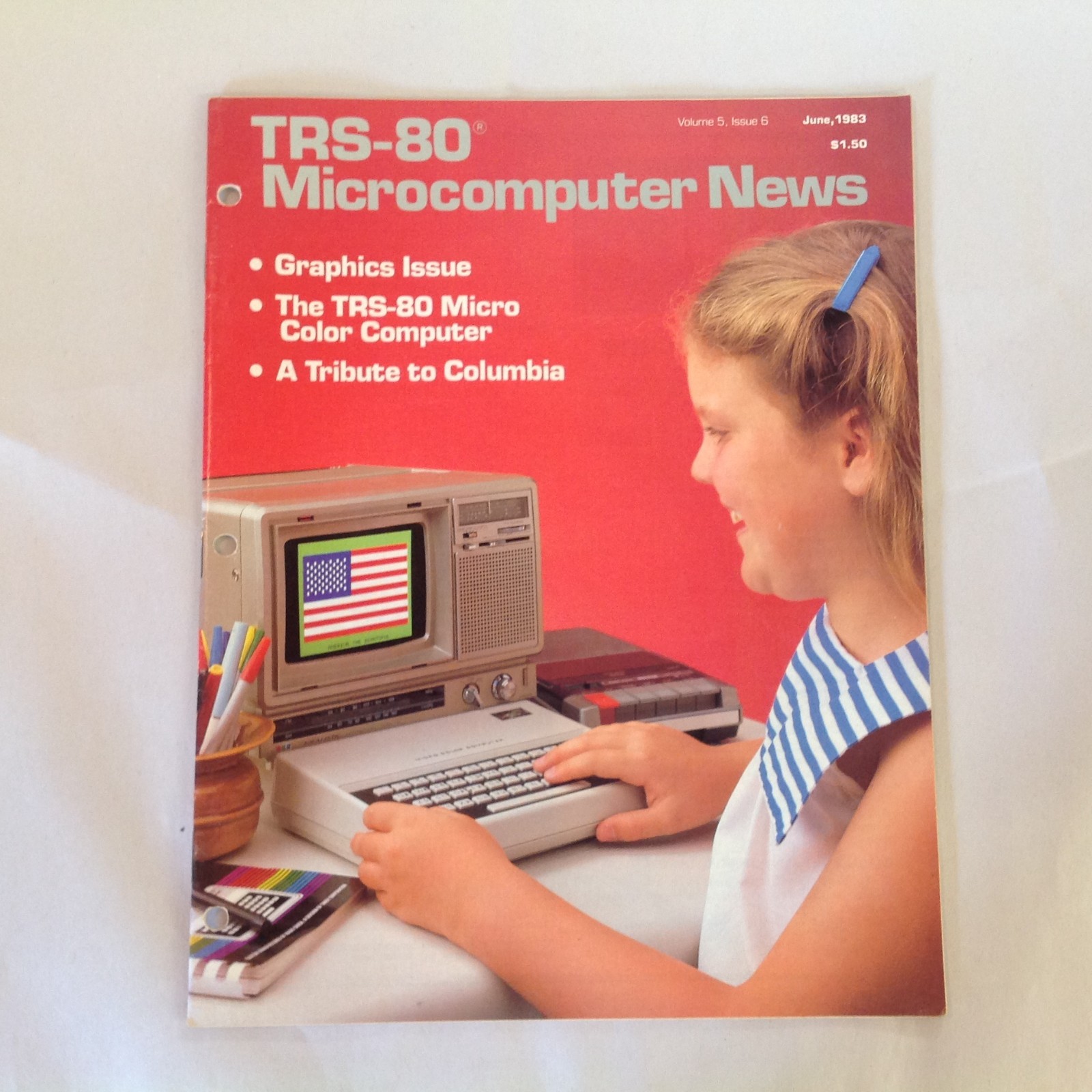 Vintage Jun 1983 TRS-80 Microcomputer News Graphics Issue Columbia Tribute Micro