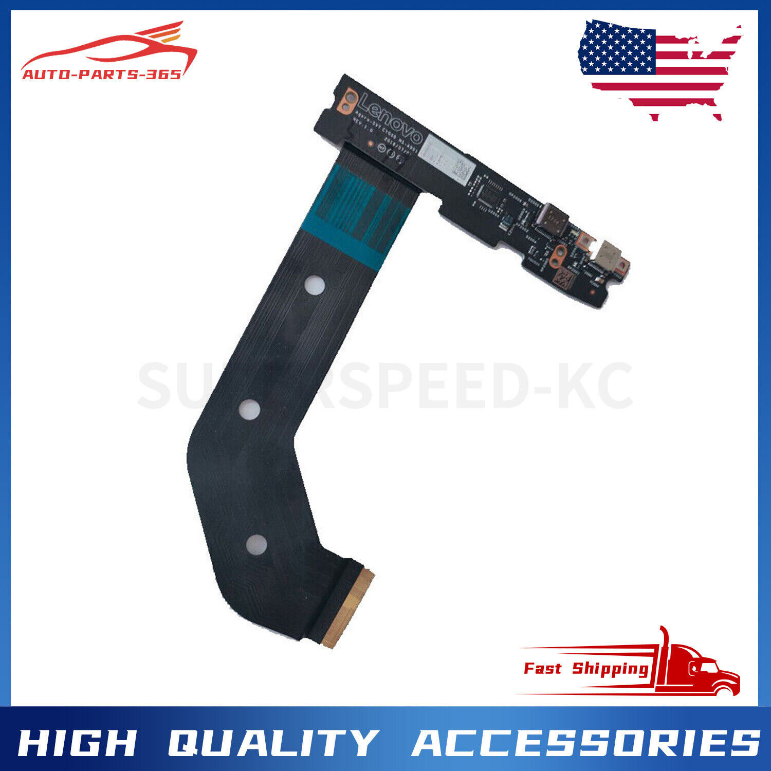 Charging Port Laptop USB Type-C Board w/ Cable For Lenovo YOGA 910-13IKB NS-A901