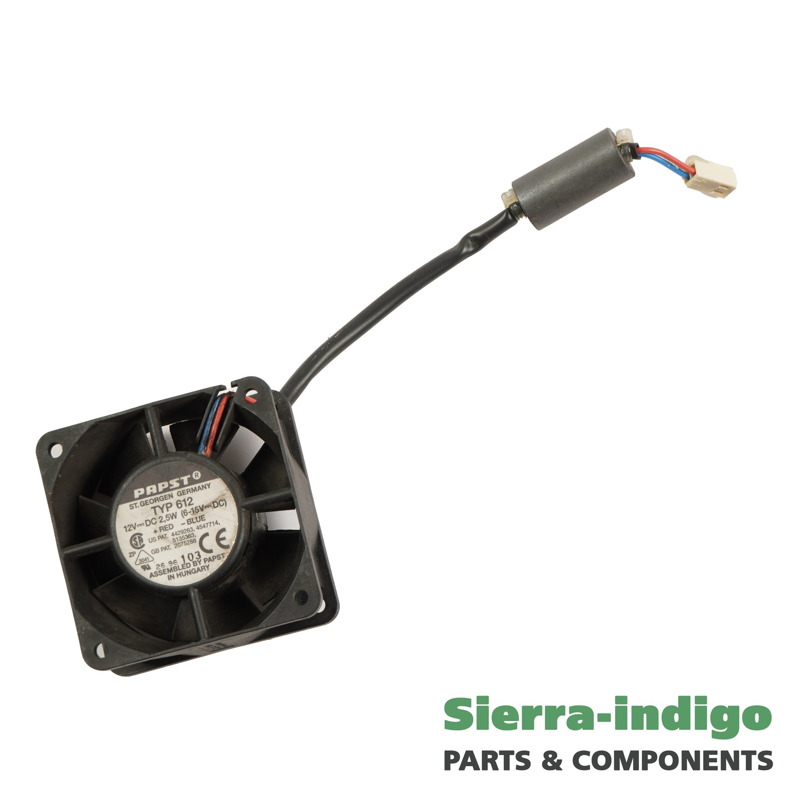 Papst TYP 612 60mm x 25mm 2-Pin 2-Wire Fan DC12V 2.5w Fan