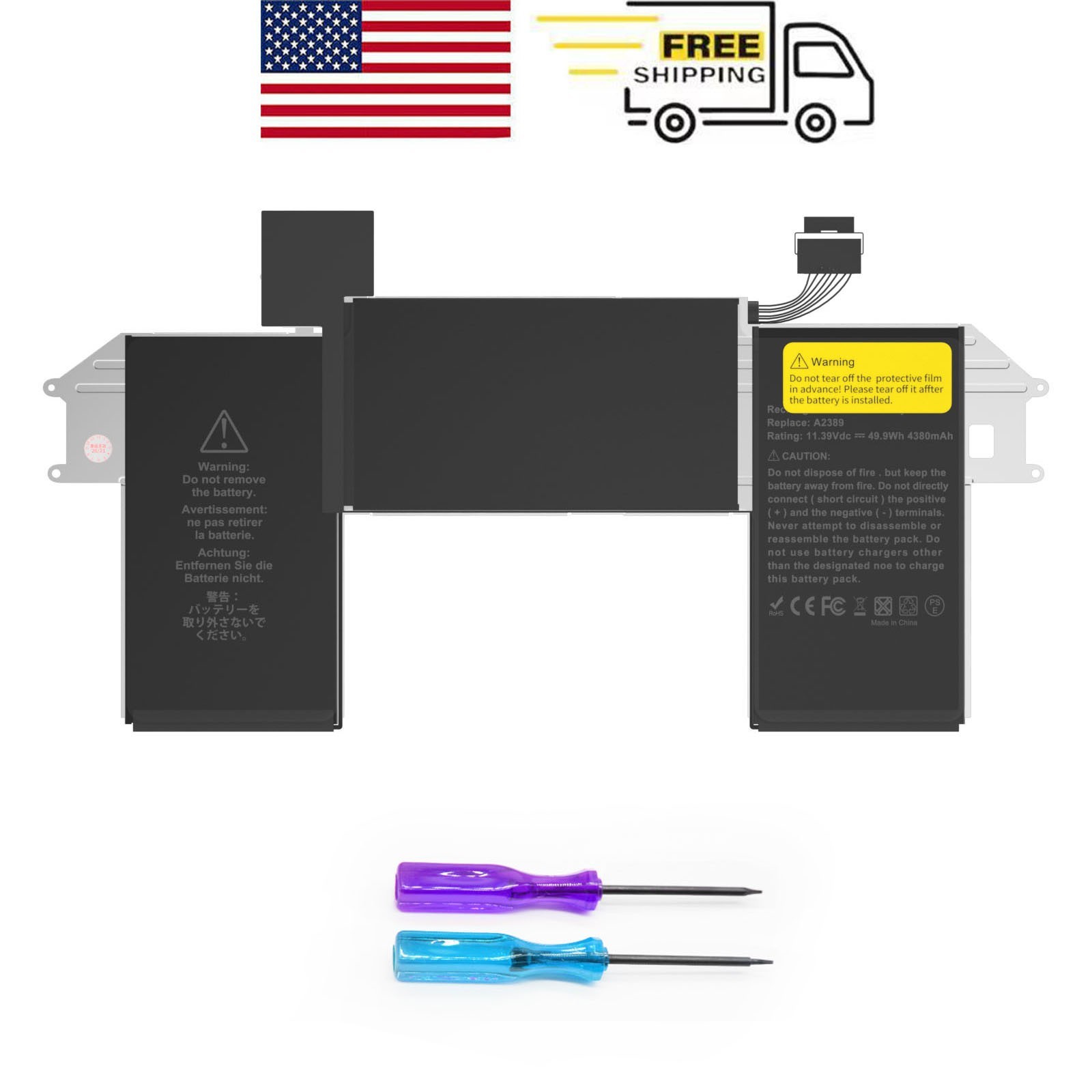 LOT A2389 Battery for Apple MacBook Air 13 inch A2337 (M1, 2020) EMC 3598