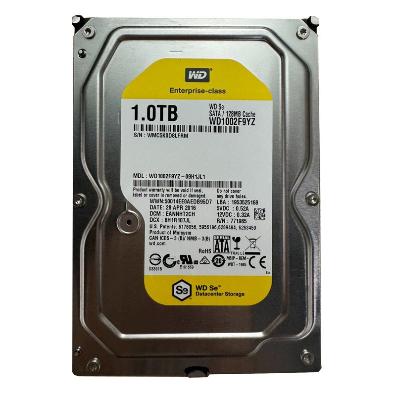 FOR WD SE WD1002F9YZ 1TB 7200RPM 128MB SATA 6.0Gb/s 3.5" Enterprise Hard Drive