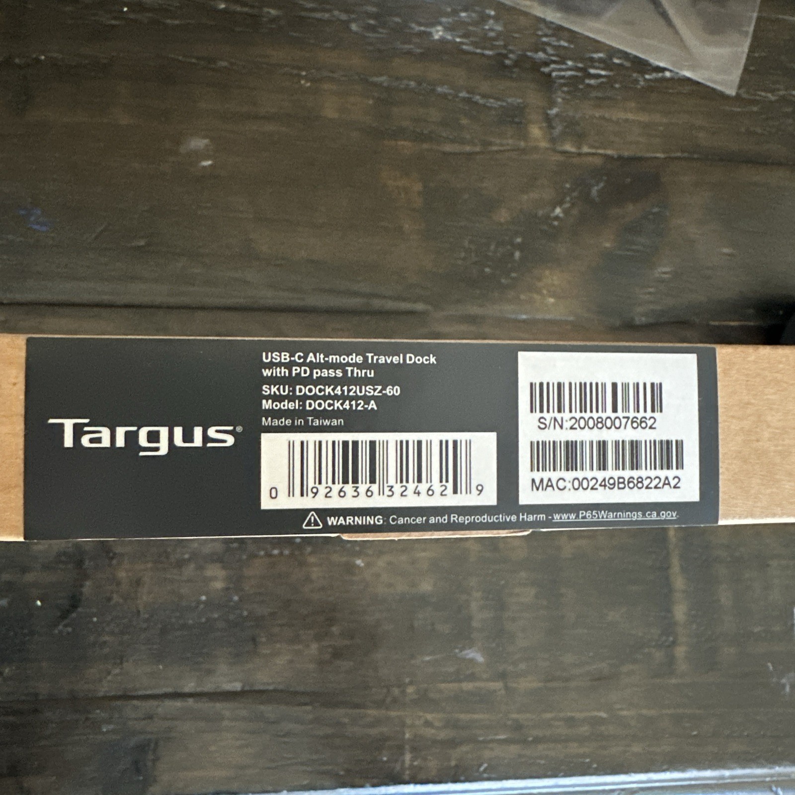 Targus USB-C Travel Dock - DOCK412USZ