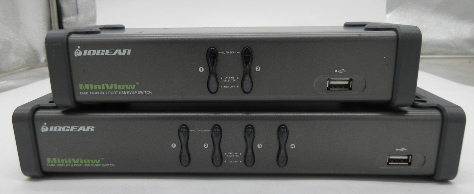 IOGEAR GCS1742/GCS1744 MINIVIEW 2-PORT DUAL VIEW KVM SWITCH