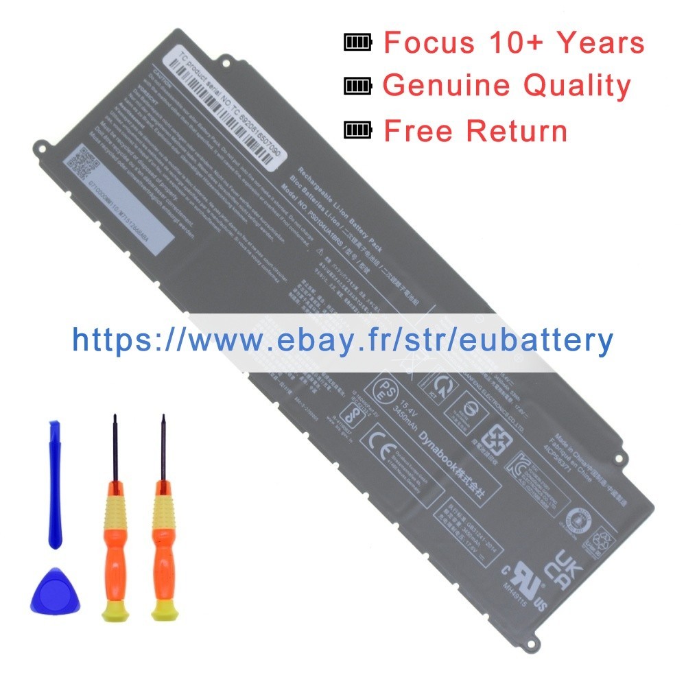 PS0104UA1BRS Battery for Dynabook Tecra A50-J A40-J New