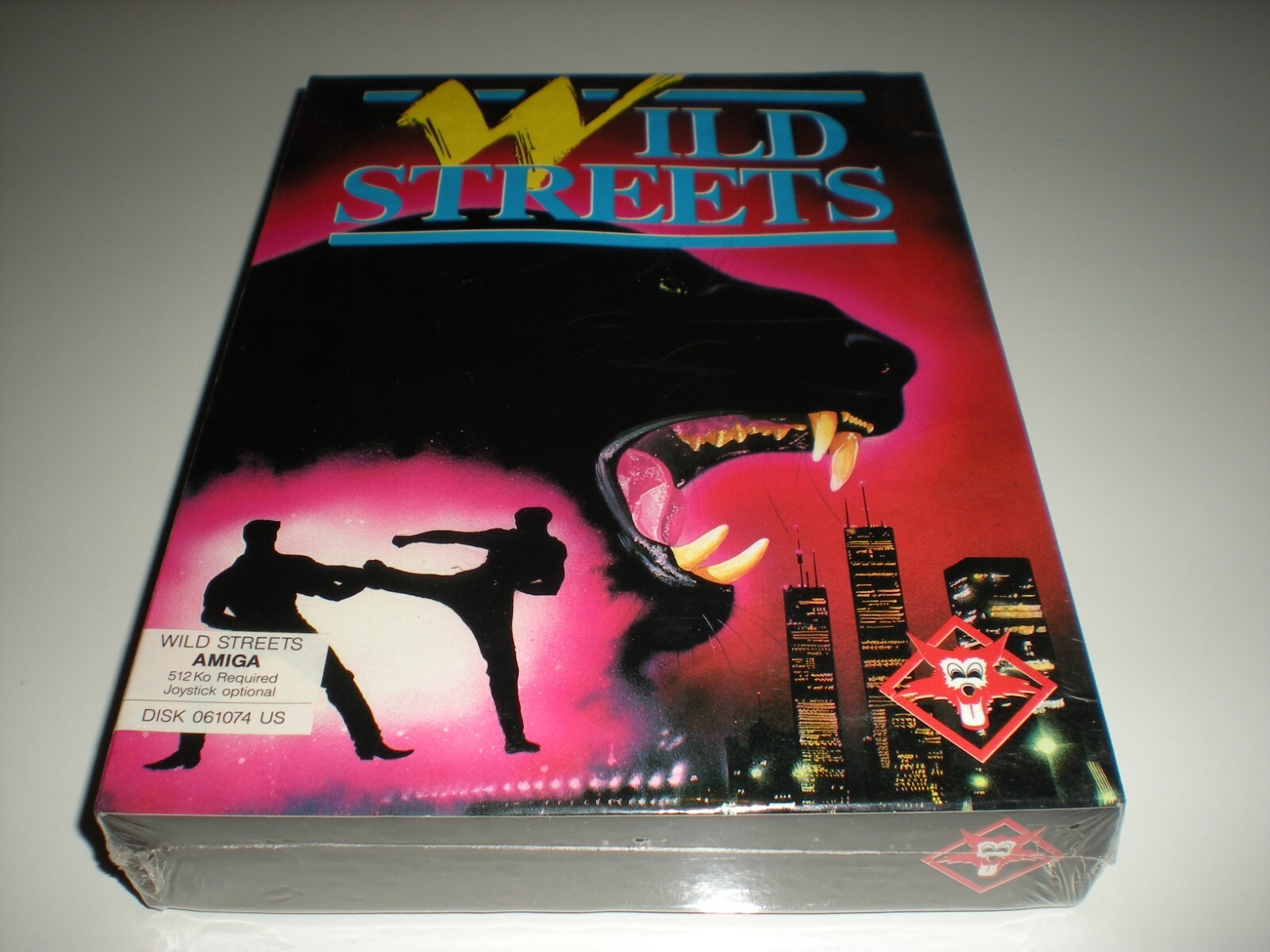 Wild Streets game for the Amiga. 3.5" disk size. New retail box. Old stock. Rare