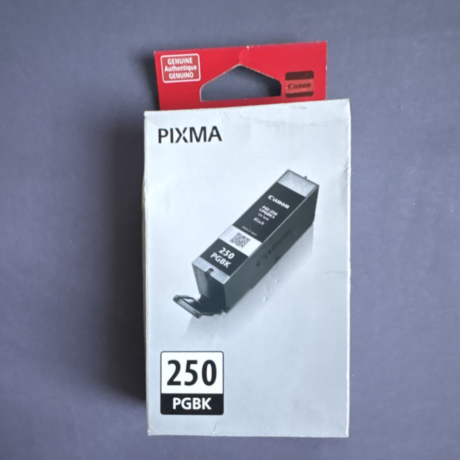 Canon PIXMA 250 PGBK Black Genuine/Original Ink Cartridge Inkjet For Canon