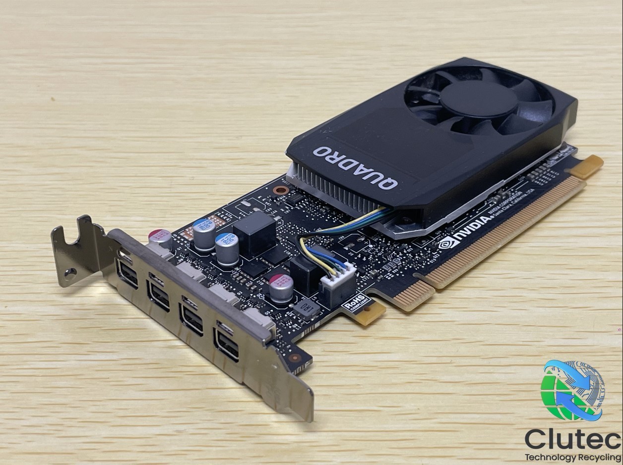 NVIDIA Quadro P1000 PCI-E 4GB Quad Mini Displayport  Graphic Card Half Height