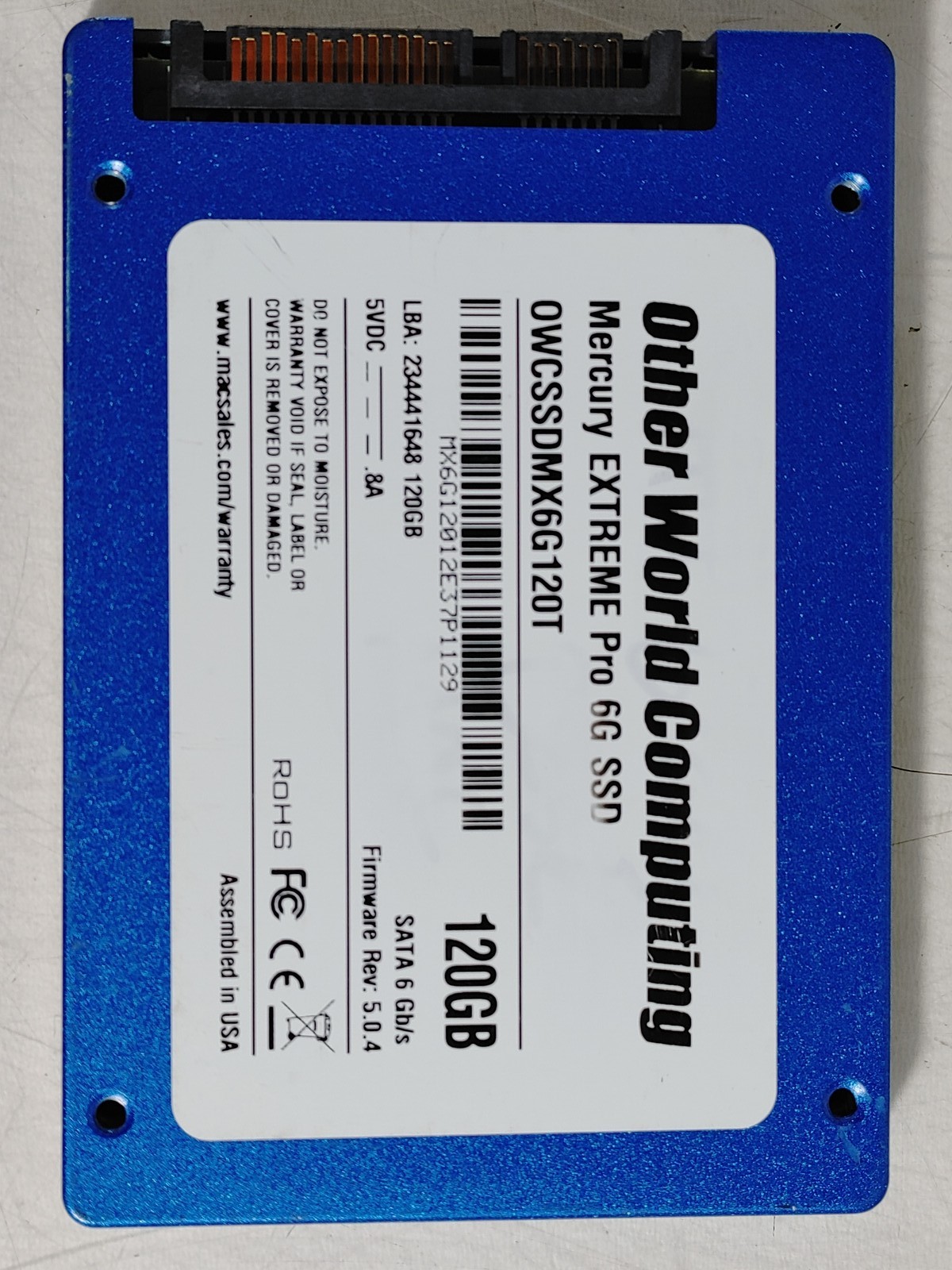 OWC Mercury EXTREME Pro 6G OWCSSDMX6G120T 120 GB SATA III 2.5 in Solid State