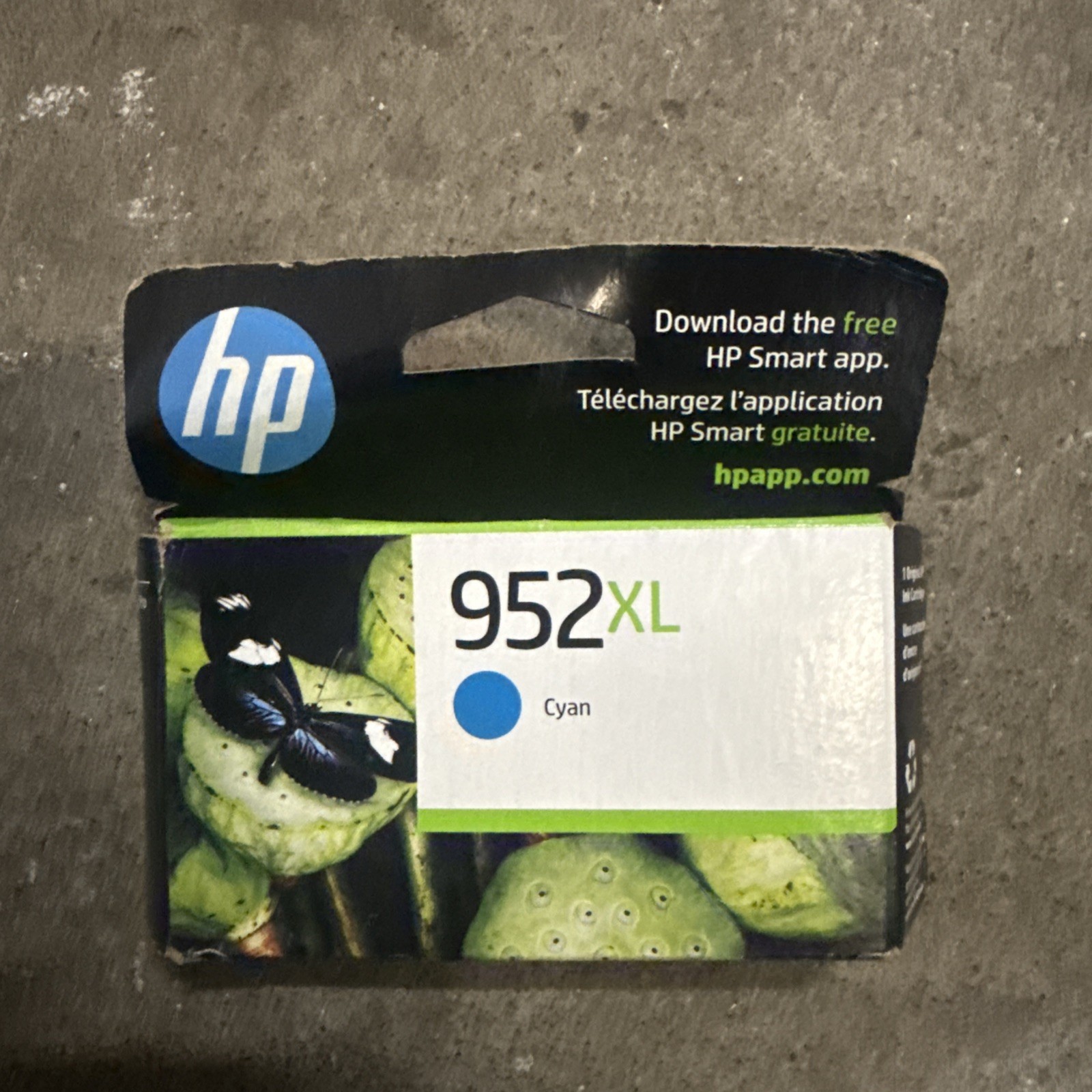 HP 952XL Cyan High-Yield Ink Cartridge Original New & Sealed Exp Dec 2025