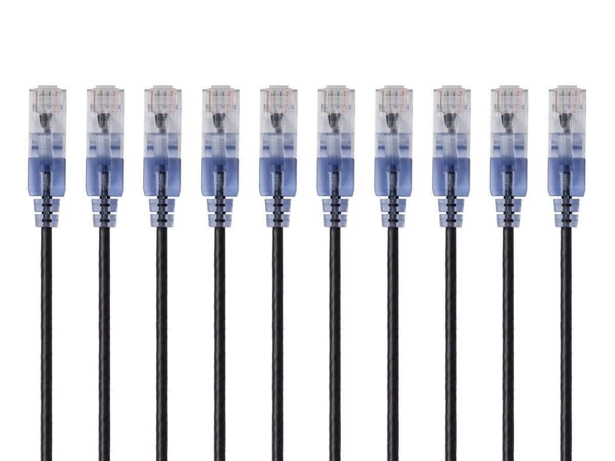 25 Feet SlimRun Cat6A Ethernet Cable High Performance Snagless Design