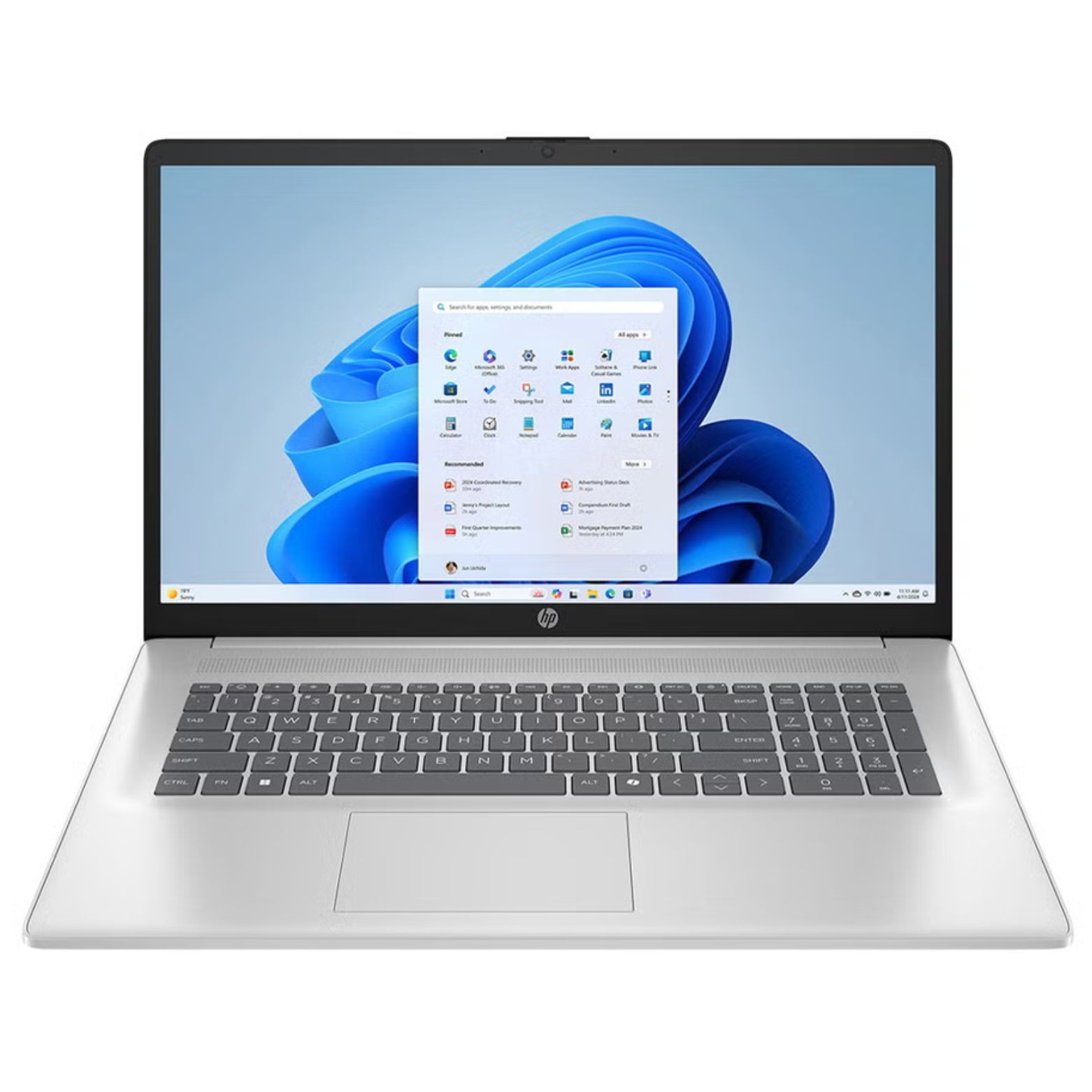HP 17-cp3155cl 17.3" HD+ Touch AMD Ryzen 5 7430U 2.3 GHz 16GB DDR4 1TB SSD W11H