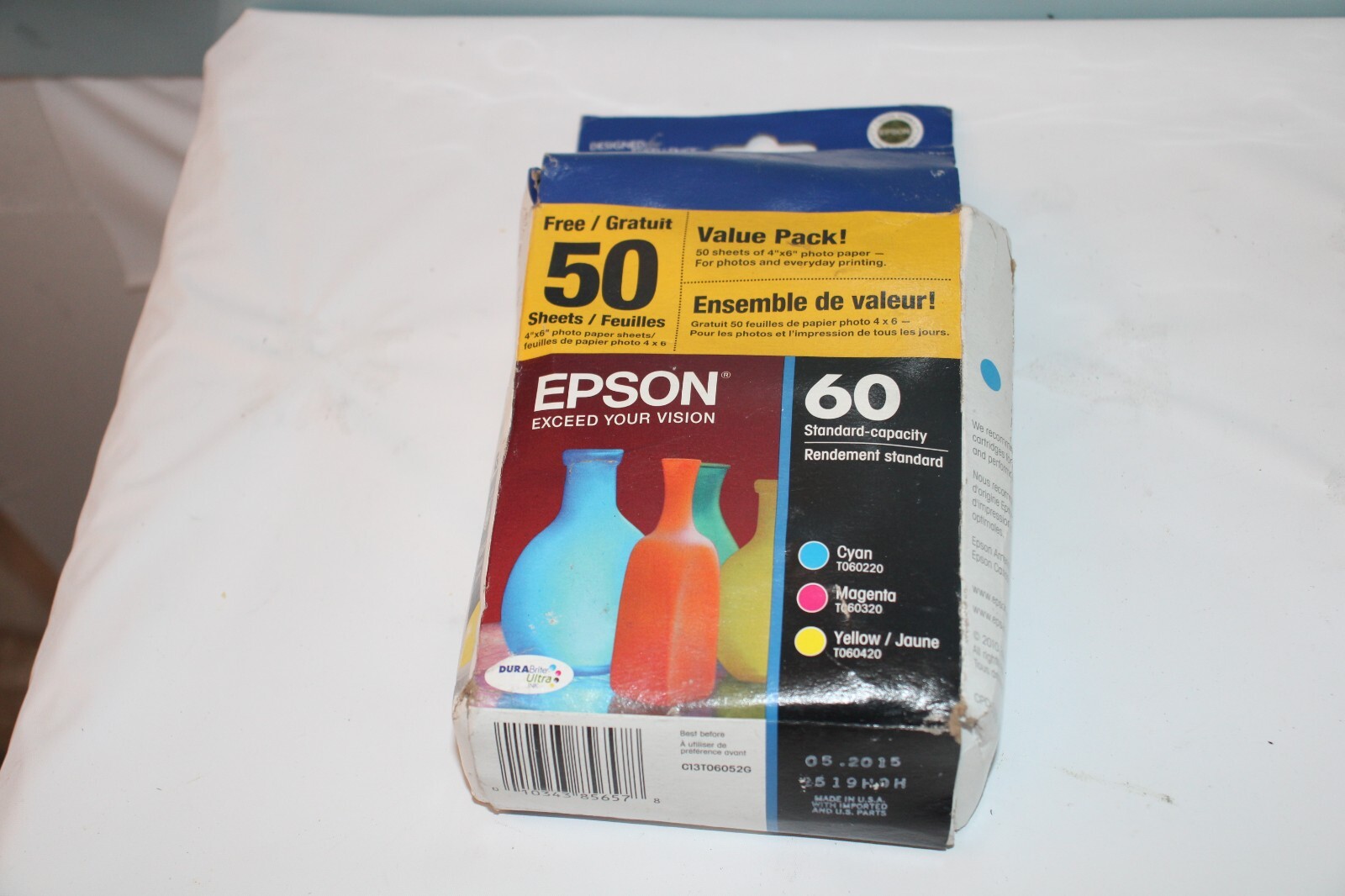 Genuine Epson Color Ink Combo Pack 60 for C68 88 3800 4200 4800 7800 NEW