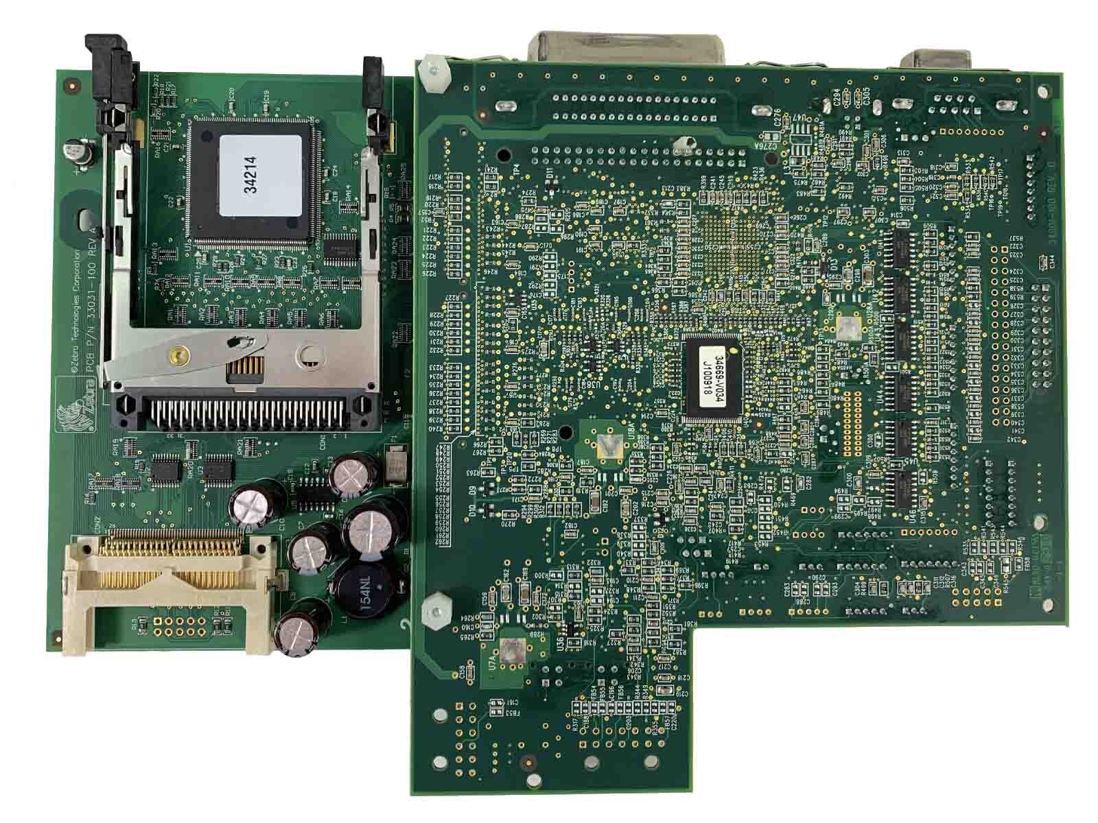 Genuine Zebra 34901-030 Rev.AC Main Logic Board & PCMCIA for Xi3 XiIII+ Printers