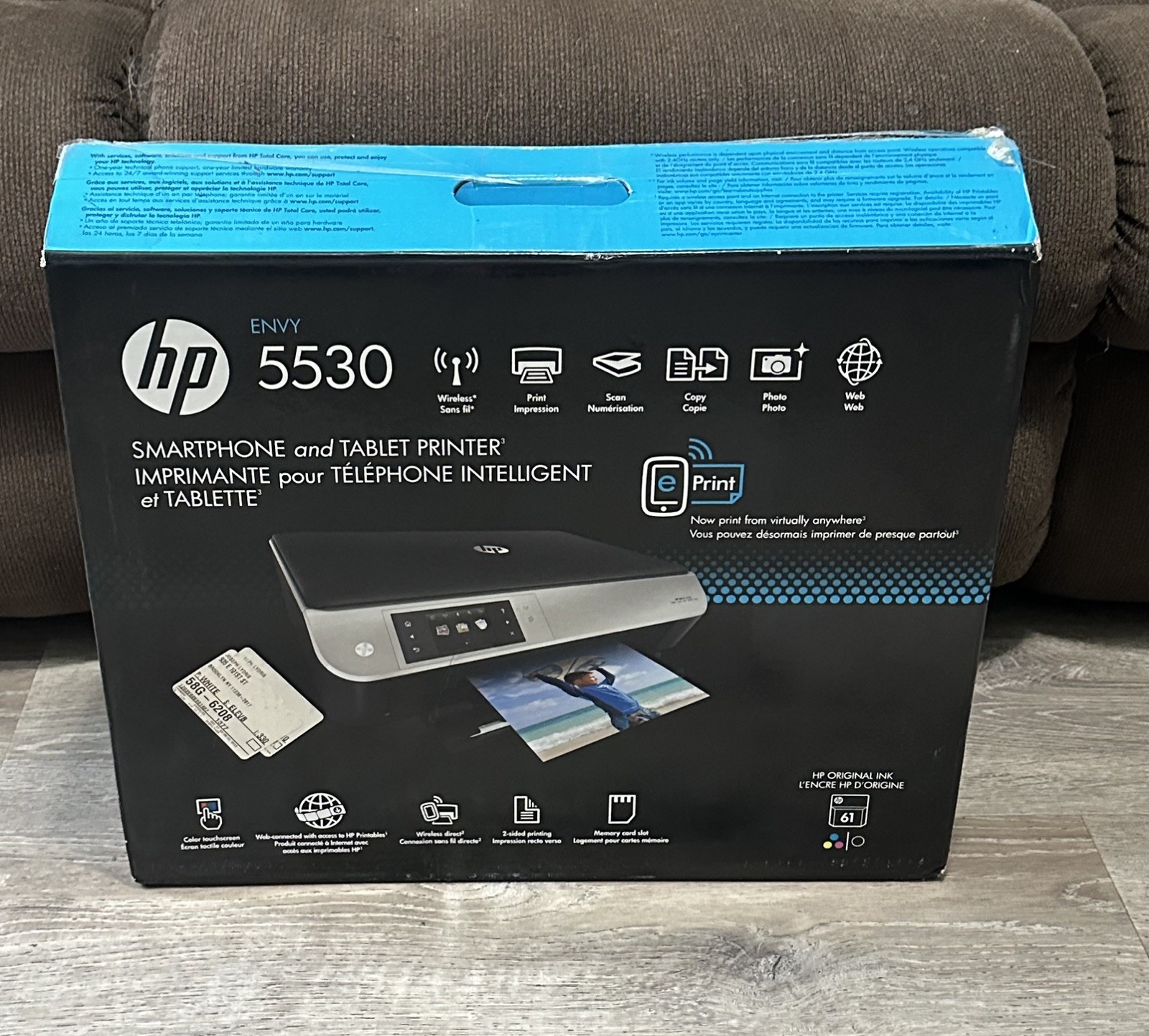 HP ENVY 5530 All-In-One Inkjet Printer with box