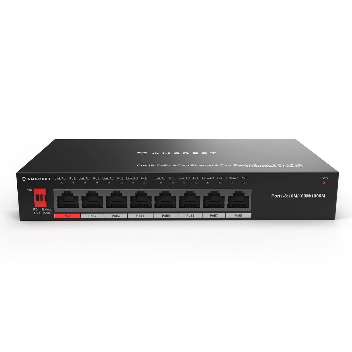 8-Port POE+ Power Over Ethernet POE Switch with Metal Housing, 8-Ports POE+ 8...
