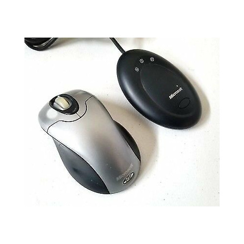 Microsoft Wireless Optical Mouse 2.0 Model 1008 Silver W/ Receiver
