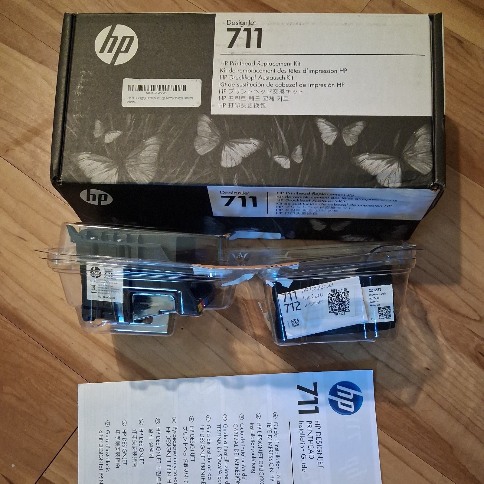 HP 711 DesignJet Printhead Replacement Kit, C1Q10A T520,T120