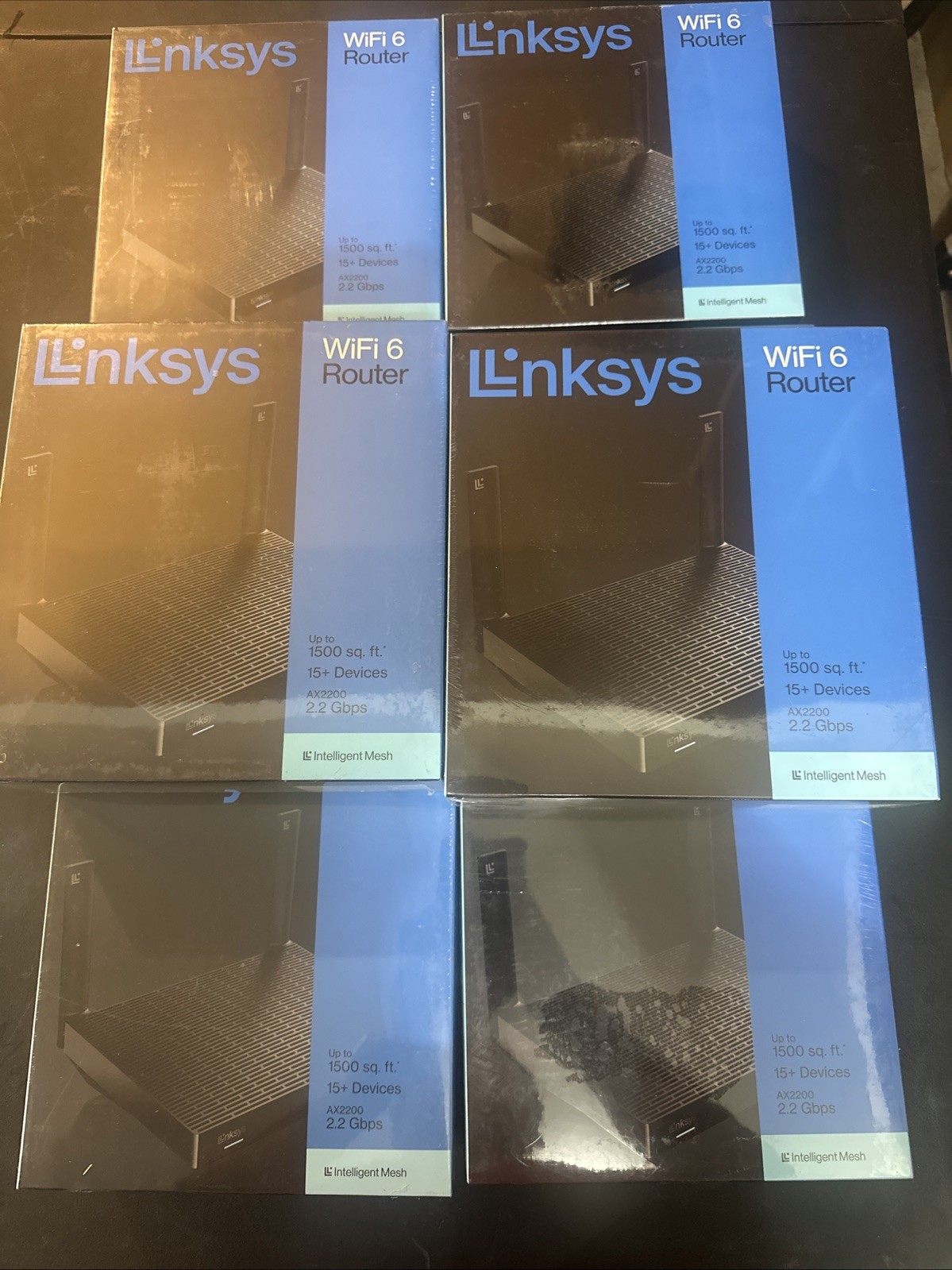 11 Pack Linksys Classic Micro Pro 6 AX & AC5400 Dual Band WiFi 6 Router, Black