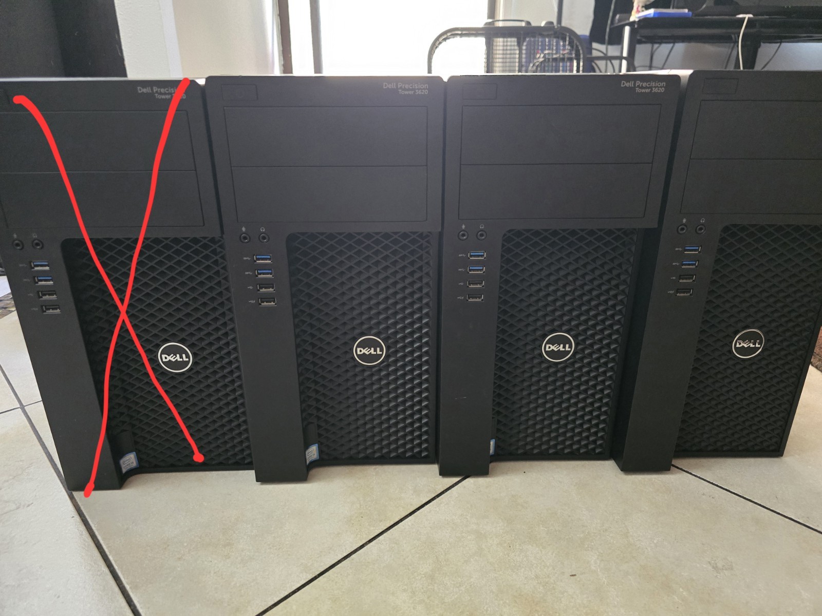 Lot Of 3 Dell Precision T3620, Intel I5-7500, Firepro W2100, Barebones READ