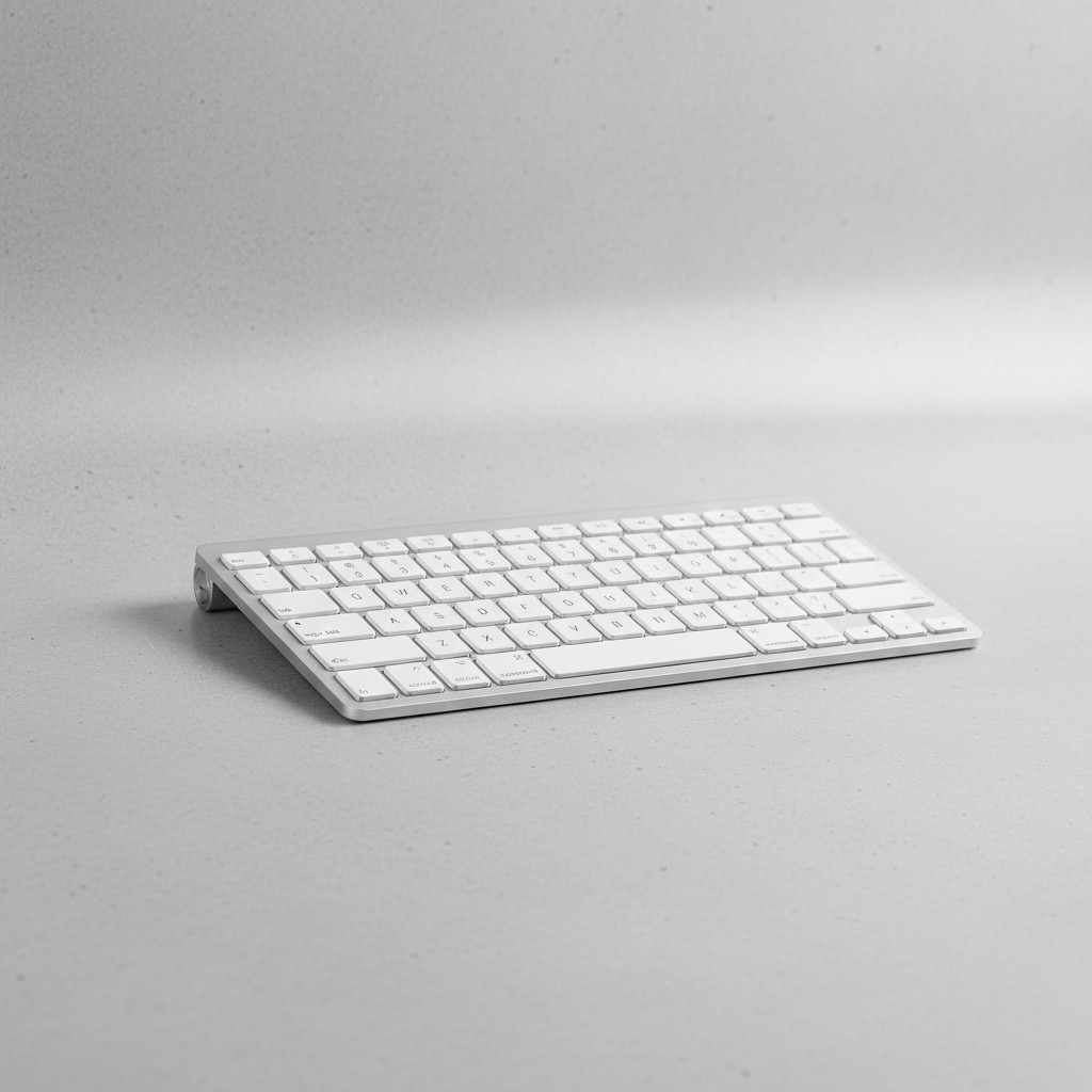OMOTON Bluetooth Keyboard Compact Wireless Keyboard Compatible W/ Mac White