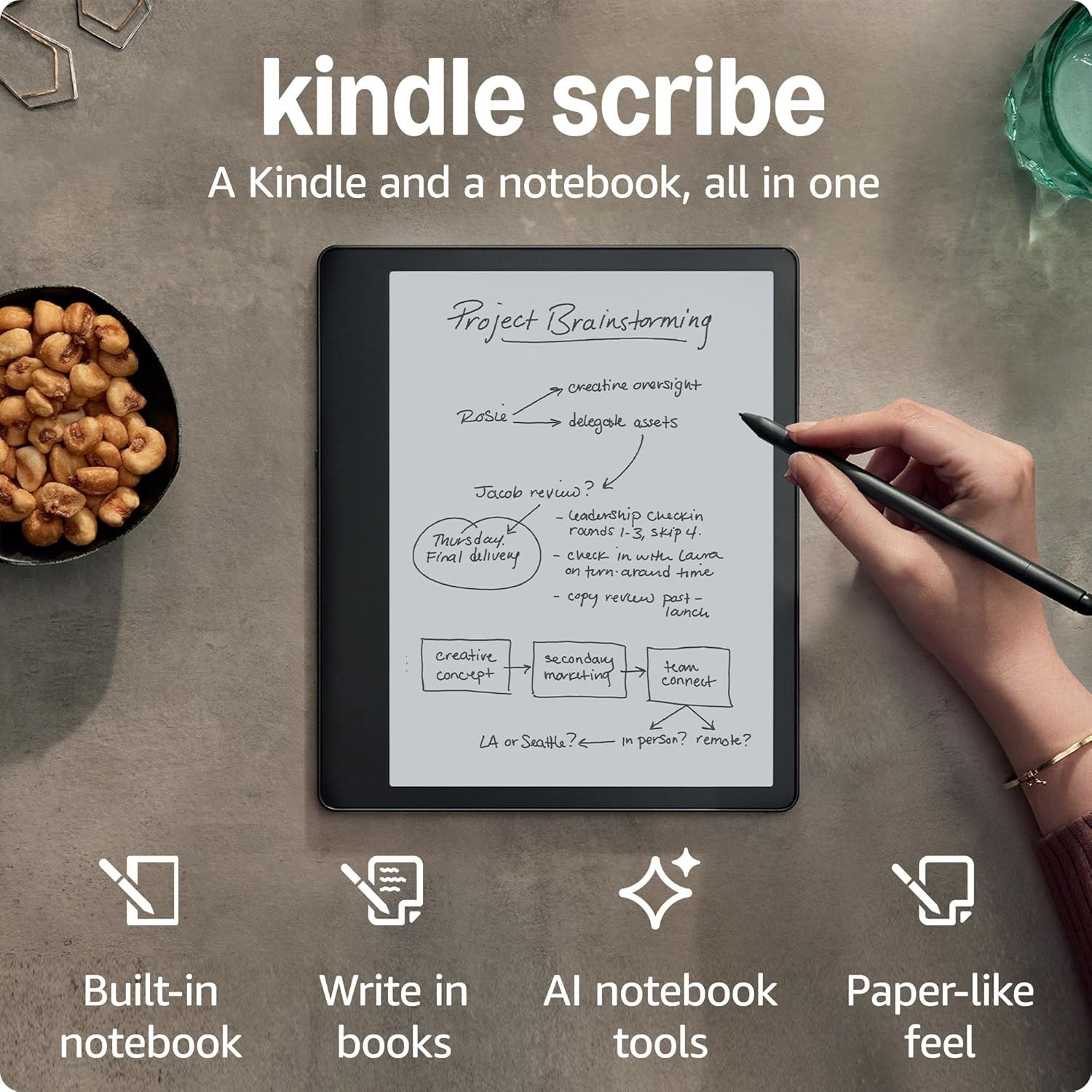 Amazon Kindle Scribe 1st Gen WiFi 10.2 inch with Premium Pen