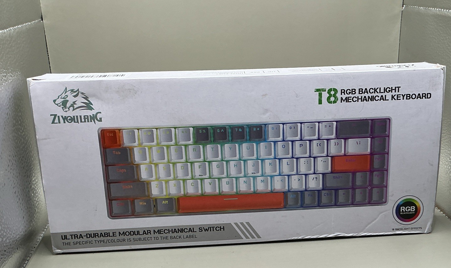 ZIYOU LANG T8 Wired Mechanical Gaming Keyboard RGB/LED  w/ USB Type C  NIB