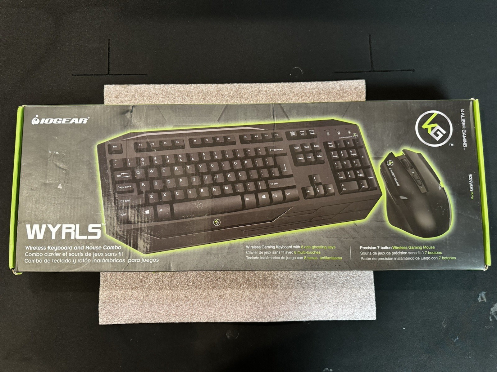 IOGEAR Kaliber Gaming Wireless Gaming Keyboard and Mouse Combo, GKM602RM (B1)