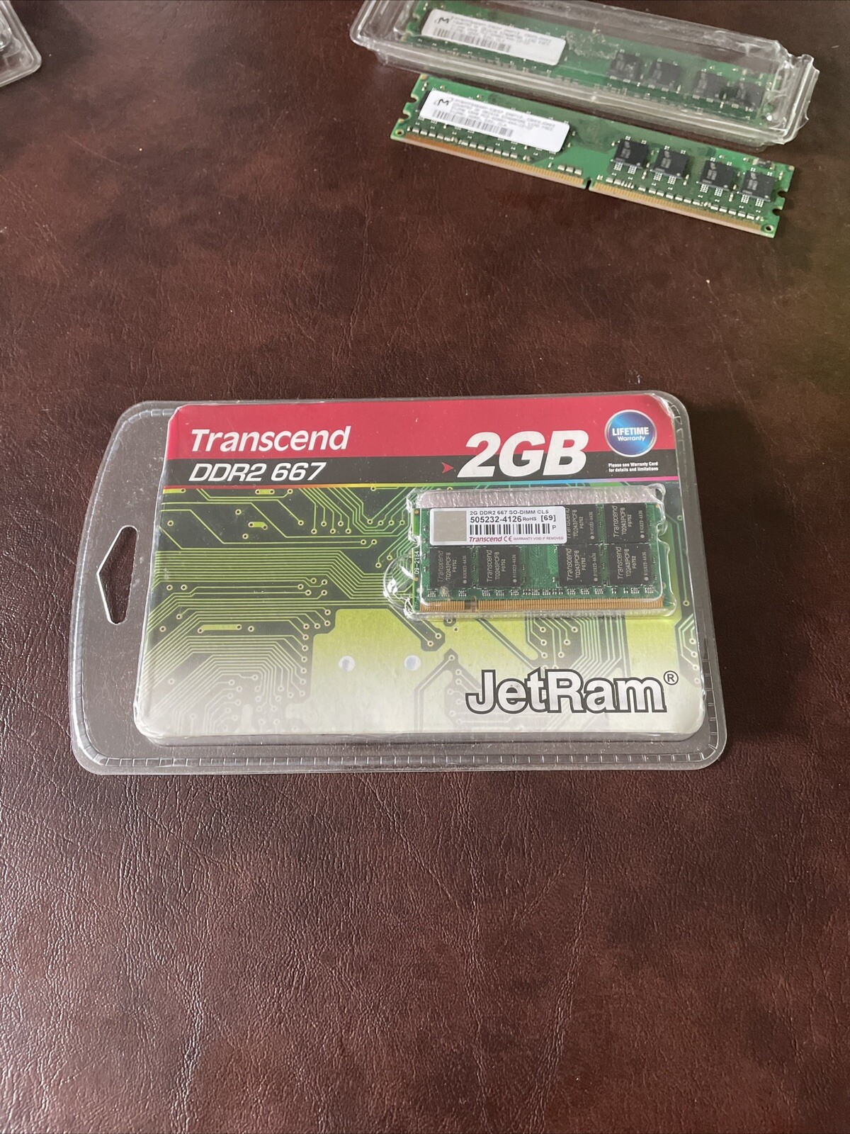 Transcend JetRam * 2GB * SD-RAM Memory For Computer - One Module,and Other