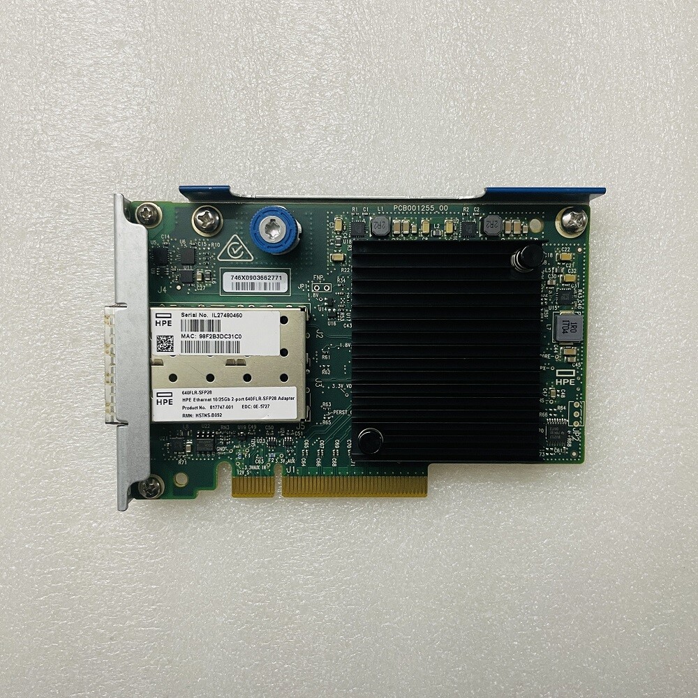 817749-B21 HP Ethernet 10/25Gb 2-port 640FLR-SFP28 Adapter 817747-001 840139-001