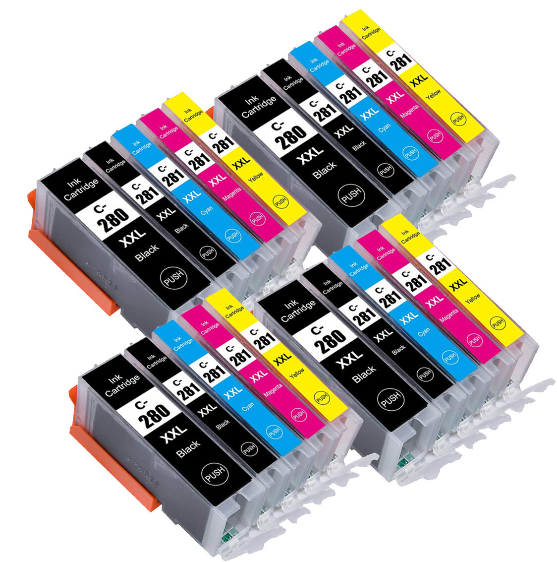 20Pk Premium Ink Cartridges works for PGI 280 CLI 281 Canon TR7520 TR8520 TR8620