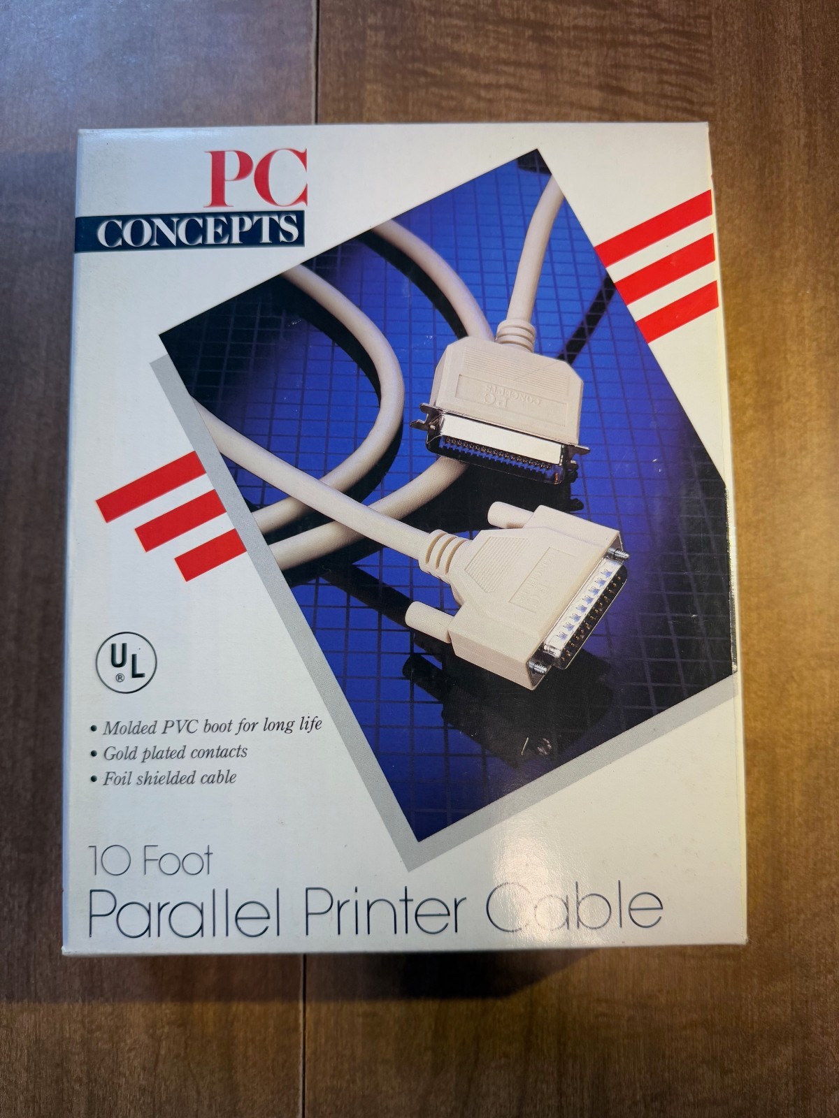 PC Concepts 10ft Parallel Printer Cable Sealed