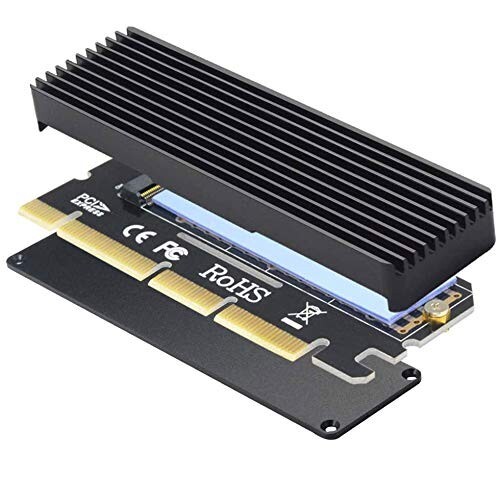 PCIe NVMe Adapter M.2 NVMe SSD to PCI-e x4/x8/x16 Converter Card with Heat Sink