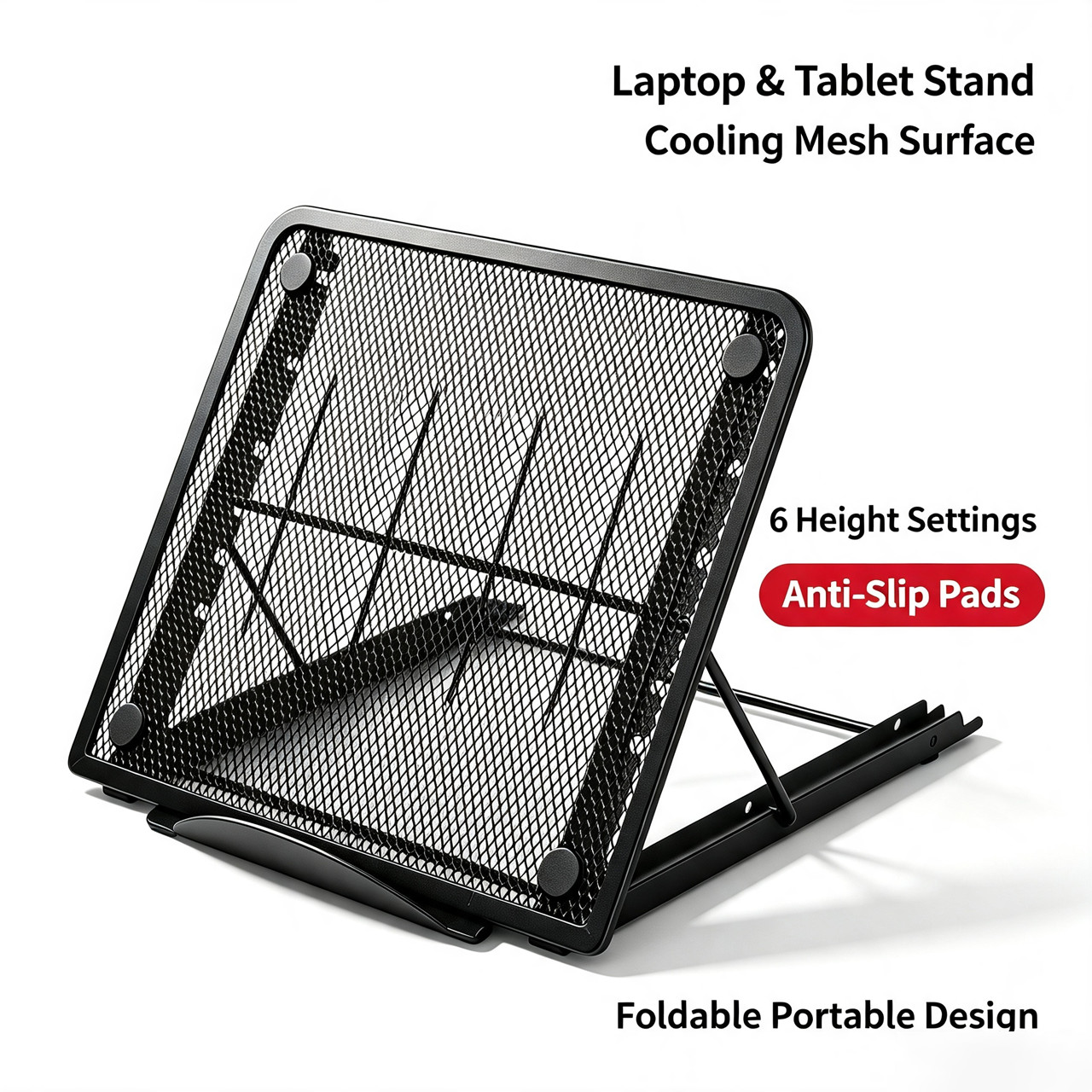 Portable Foldable Laptop Stand Lightweight Aluminum Riser 10-14" Laptop Travel