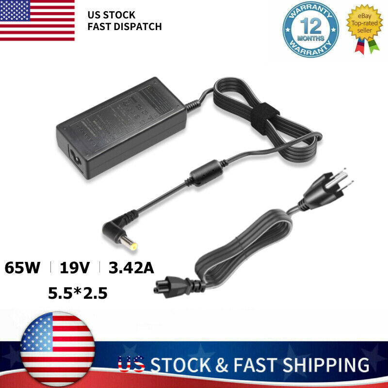19V AC Adapter For JVC Emerald EM37T 37" LED HDTV LCD 19VDC Power Supply Charger