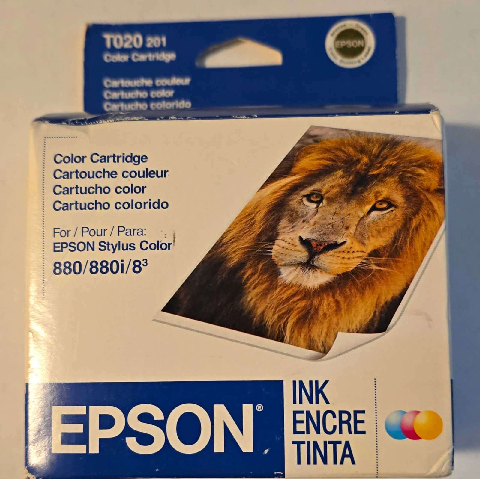 Epson T020 201 Genuine Original Tri-Color Ink Cartridge Stylus 880 880i