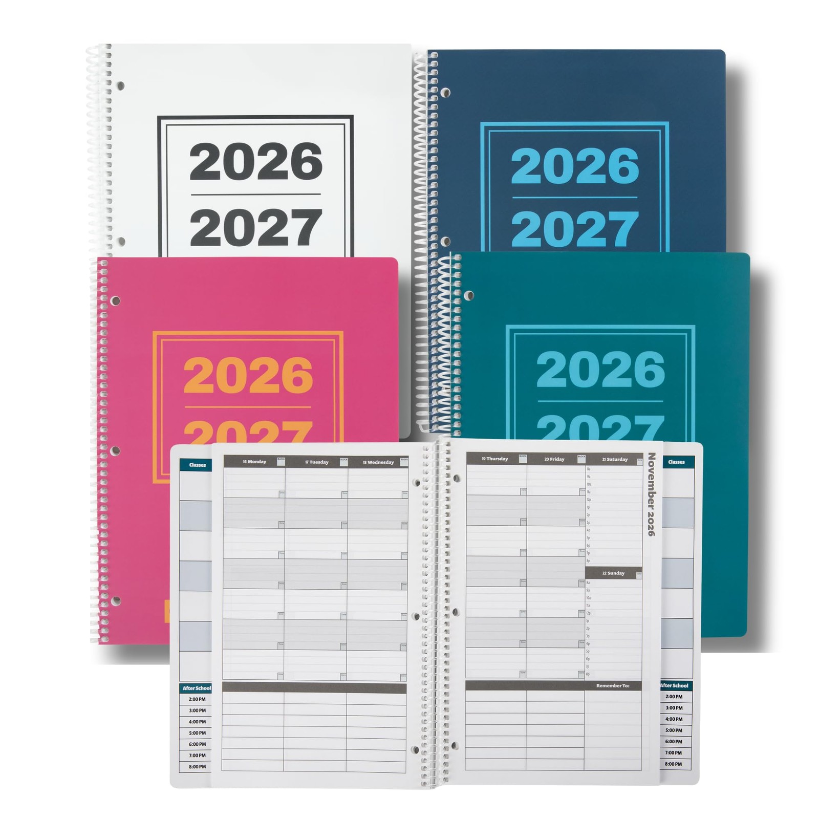 Academic Planner 2026-2027 Student 8.5 x 11 Navy Deep Focus Order Chaos