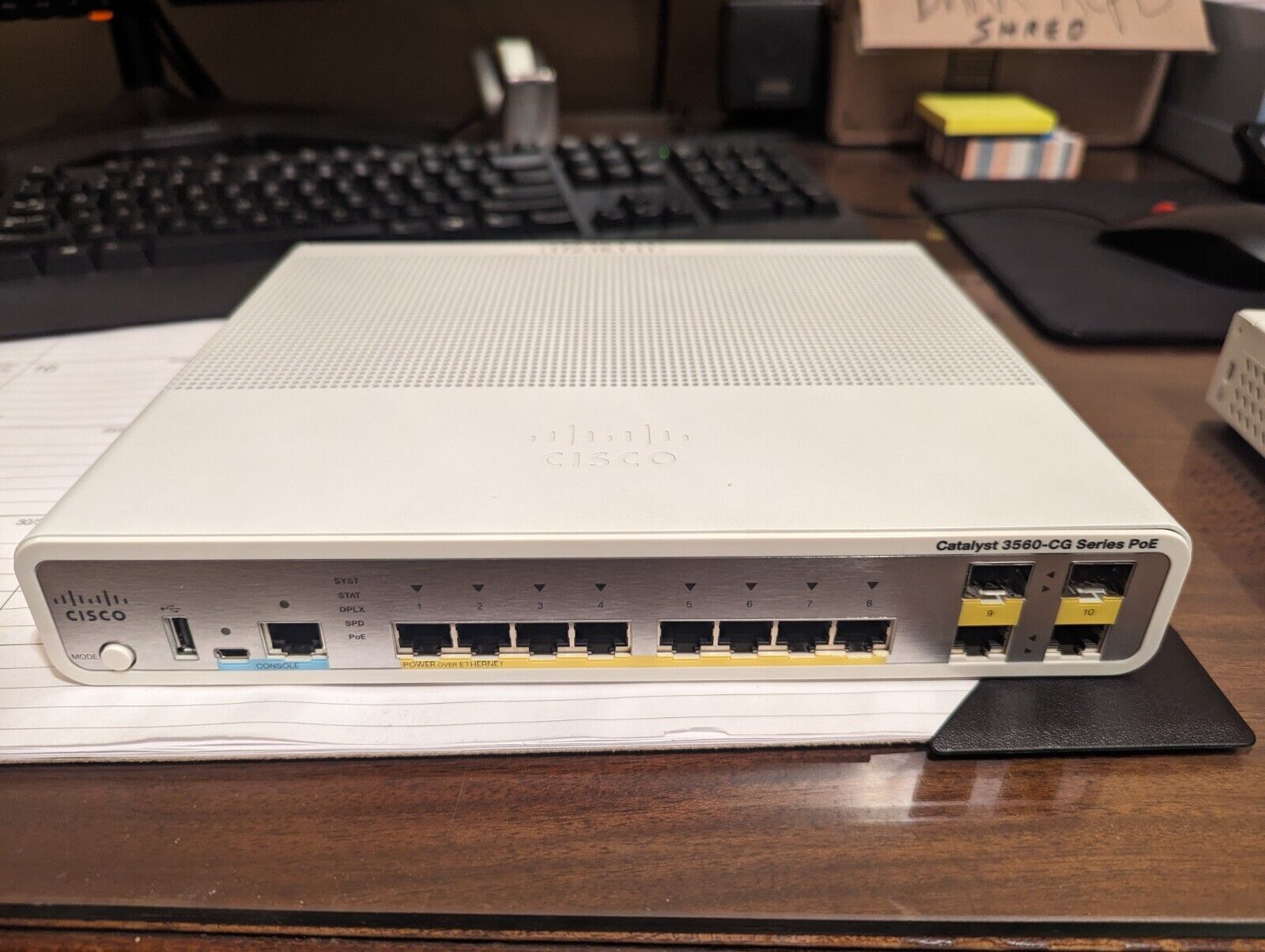Cisco Catalyst 3560 Compact Network Switch (WS-C3560CG-8PC-S)