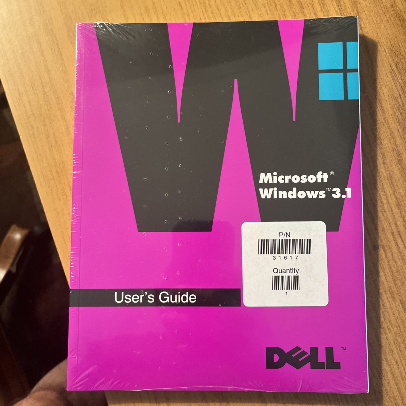 Vintage Dell Microsoft Windows Version 3.1 User's Guide - New Sealed