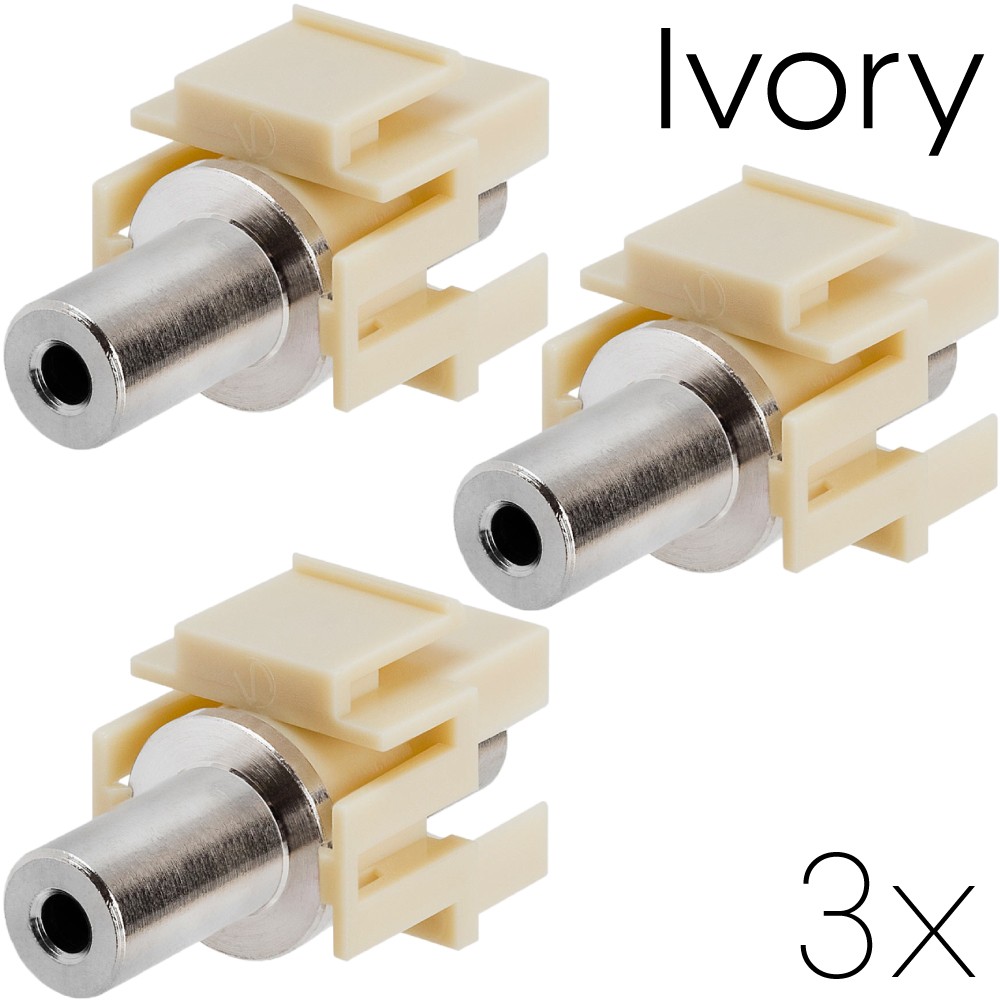 3.5mm Keystone Jack Coupler Stereo Audio Cable Adapter Female 3.5mm Coupler