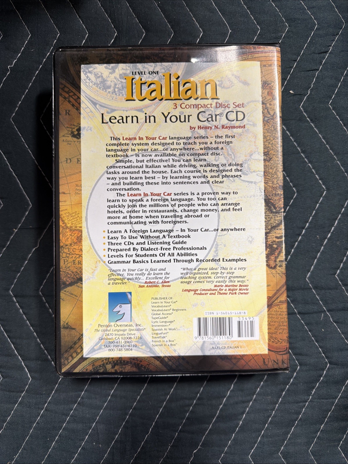 Italian: Learn in Your Car Cd : Level 2