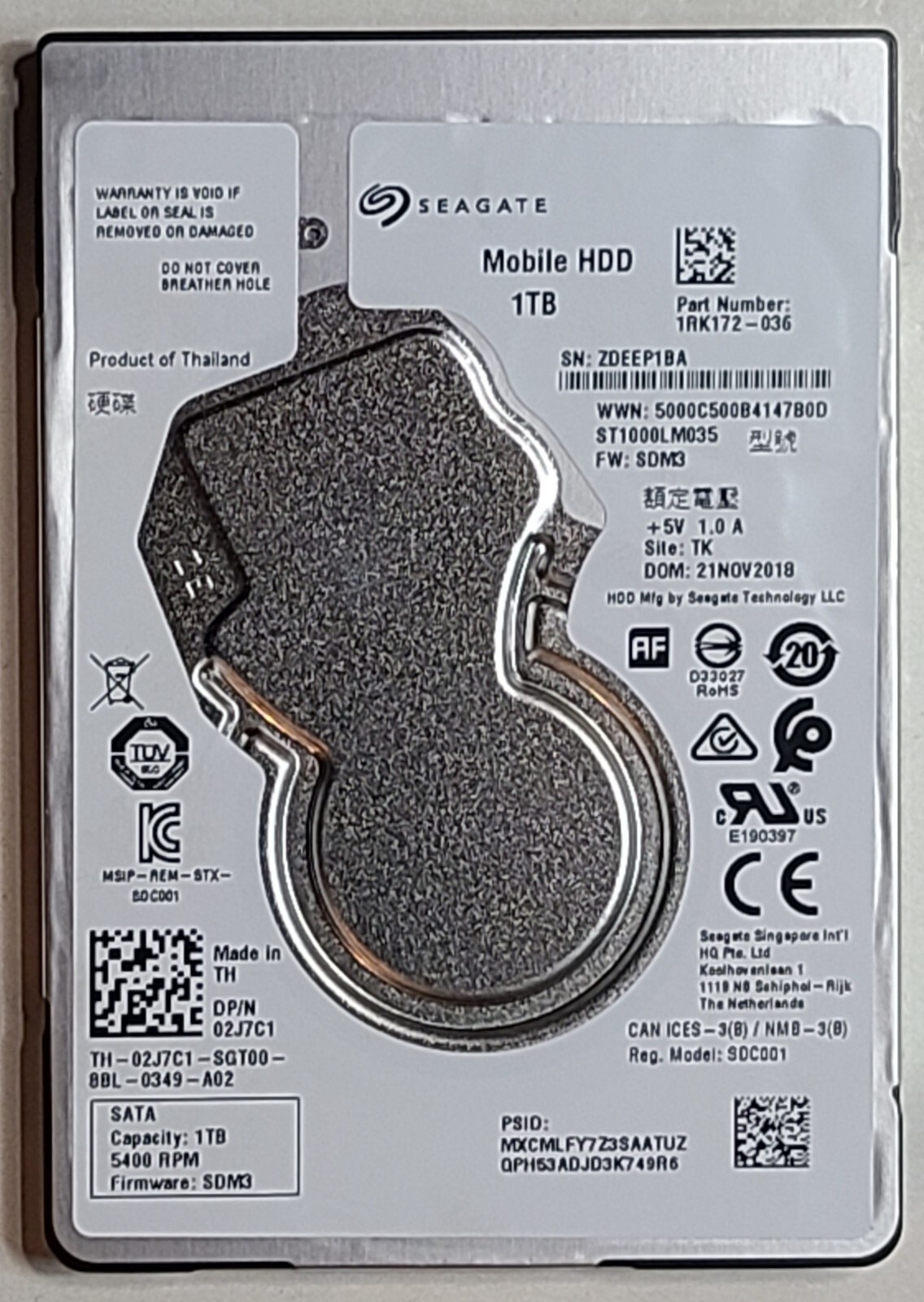 NEW - Original Dell Inspiron 3000 Series 3501 Hard Drive 2J7C1 1TB Intel Models