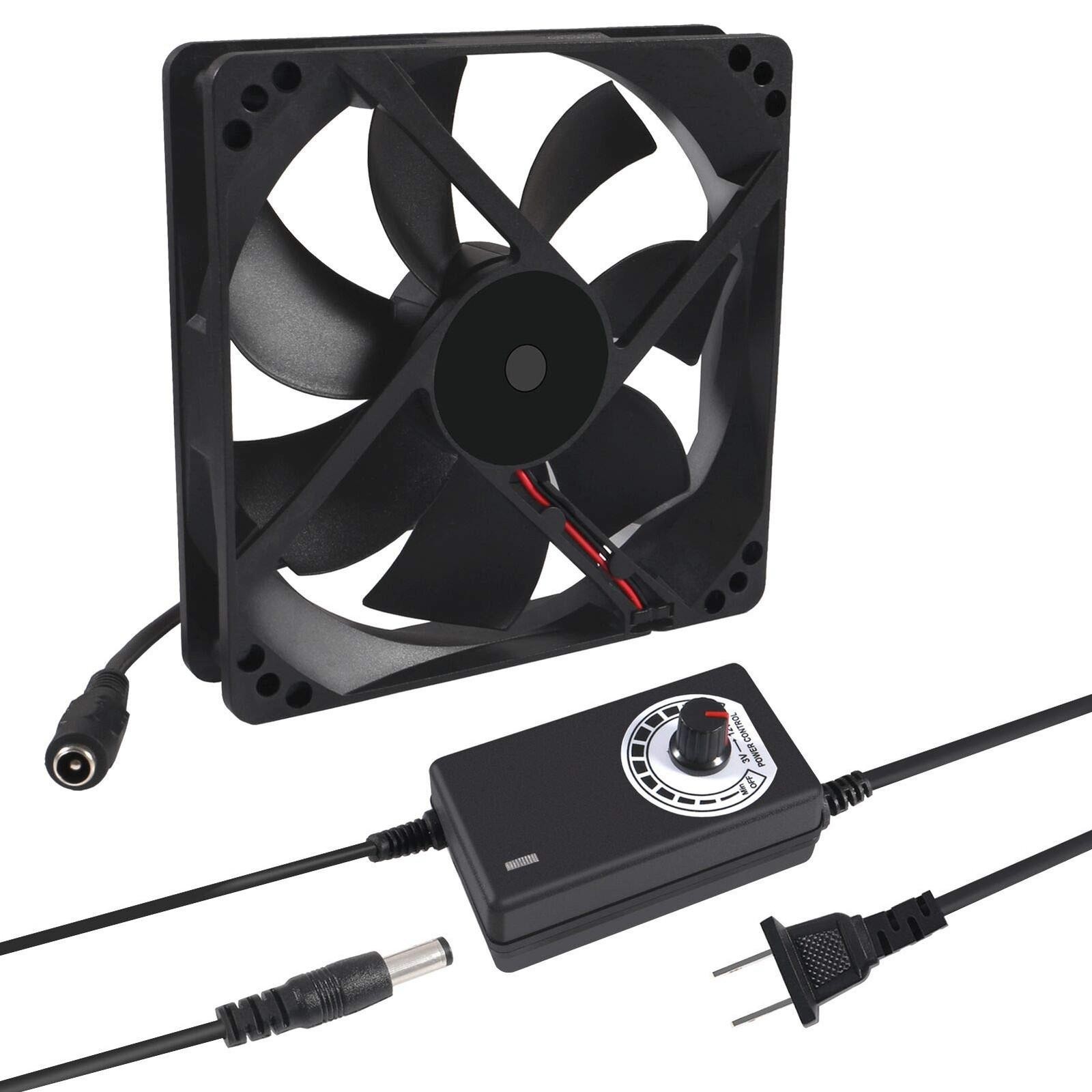120mm X 25mm 110v 220v Ac Powered Cooling Fan with Speed Controller