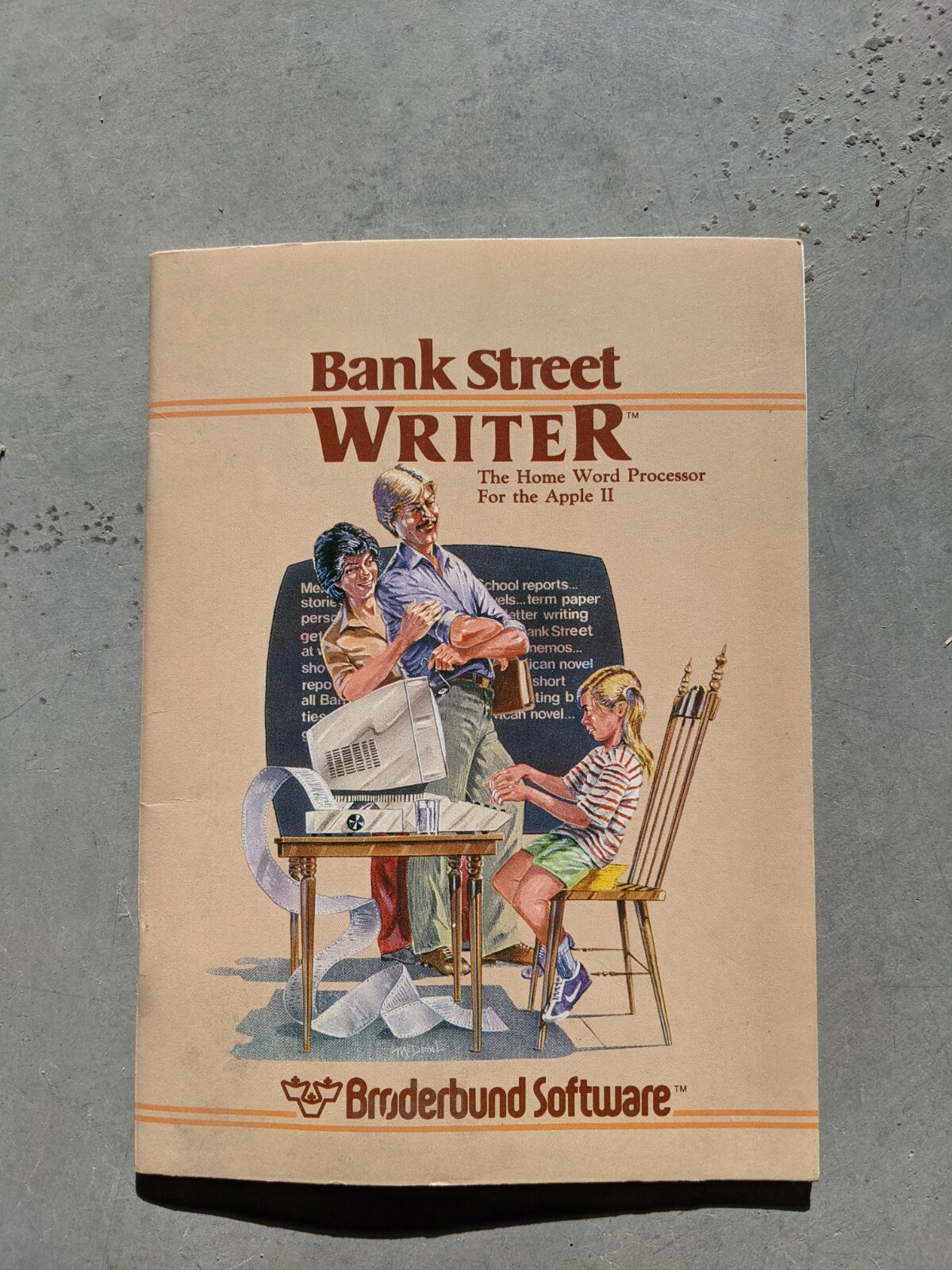 Manual Guide Bank Street Writer for Home Processor Commodore 64 Broderbund 1982