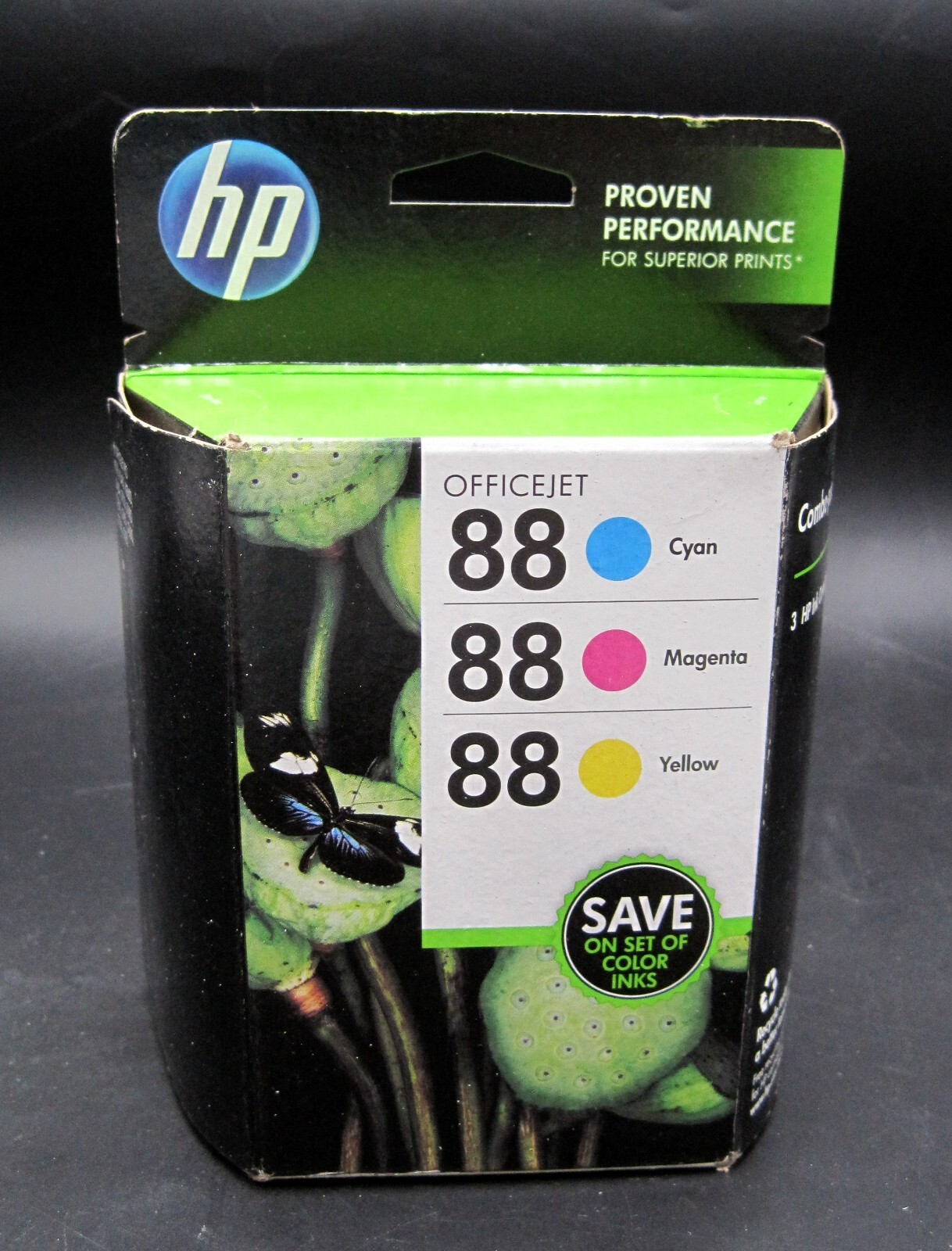 3pk NEW SEAL GENUINE HP 88 Cyan Magenta Yellow HIGH YIELD Ink Set EXP 2014